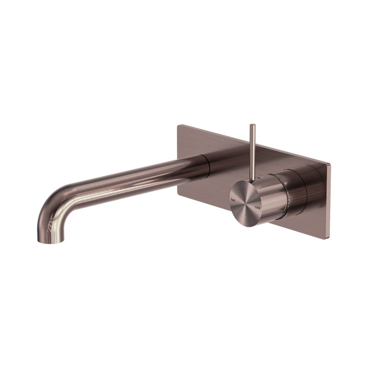 Mecca Wall Basin/Bath Mixer Handle Up 120mm Brushed Bronze