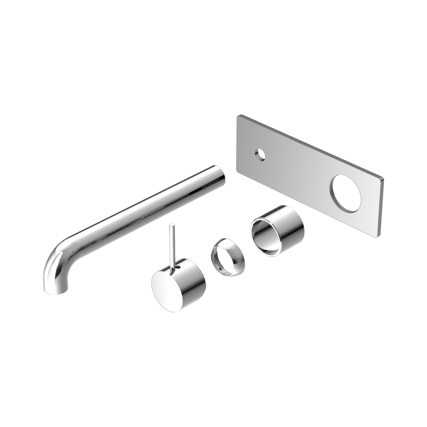 Mecca Wall Basin/Bath Mixer Handle Up 260mm Trim Kits Only Chrome