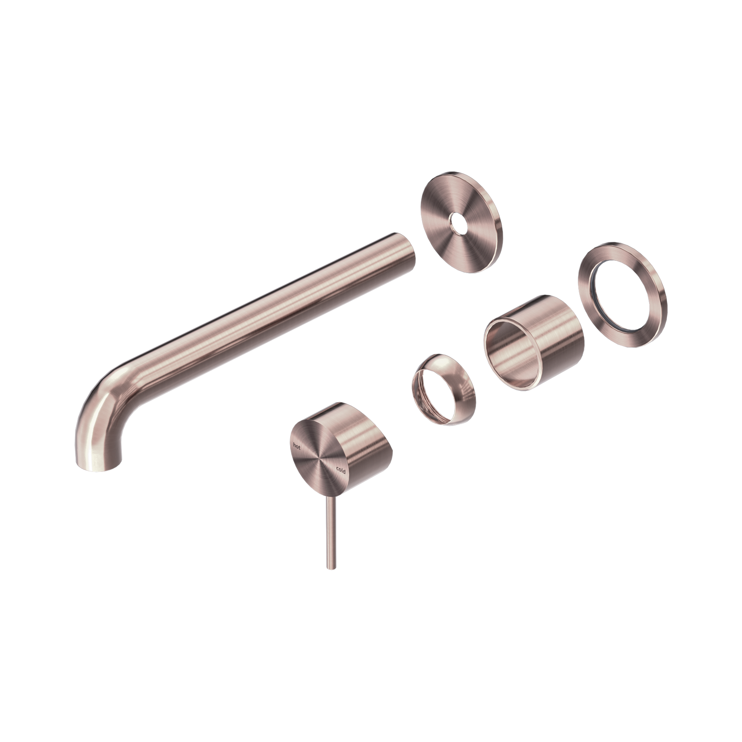 Mecca Wall Basin/Bath Mixer Separate Back Plate 260mm Trim Kits Only Brushed Bronze