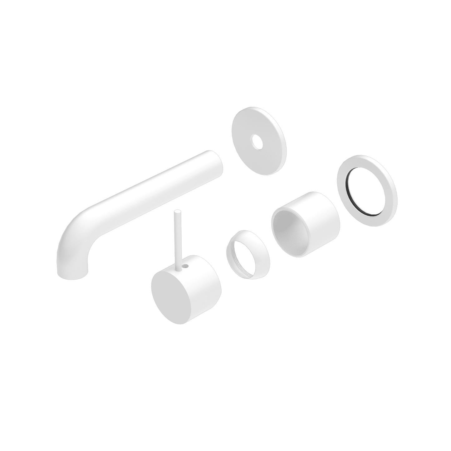 Mecca Wall Basin/Bath Mixer Separate Back Plate Handle Up 120MM Trim Kits Only - Reno Spares