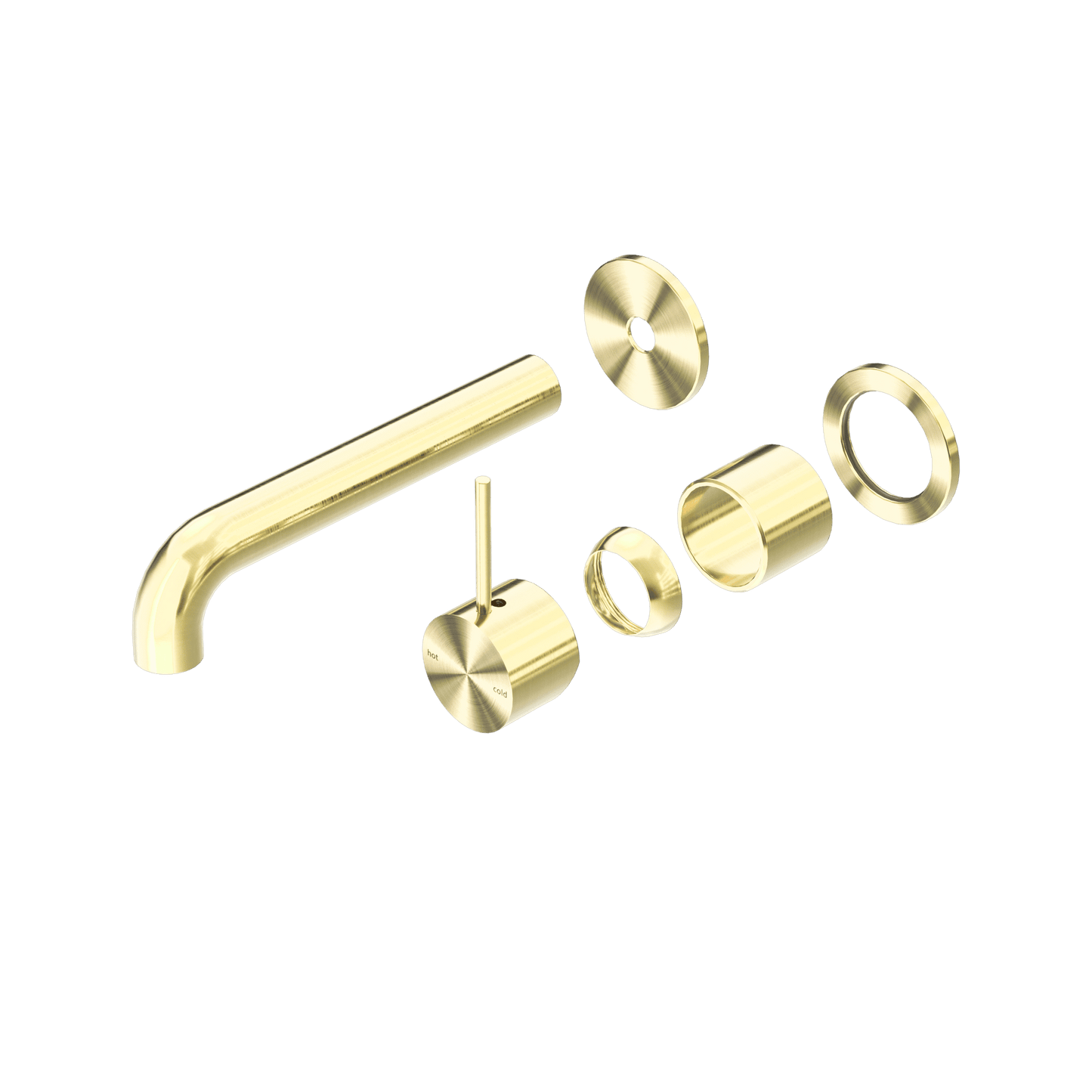Mecca Wall Basin/Bath Mixer Separate Back Plate Handle Up 185MM Trim Kits Only - Reno Spares