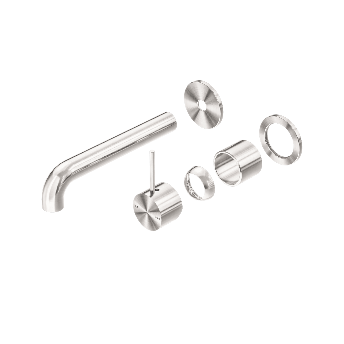 Mecca Wall Basin/Bath Mixer Separate Back Plate Handle Up 185MM Trim Kits Only - Reno Spares