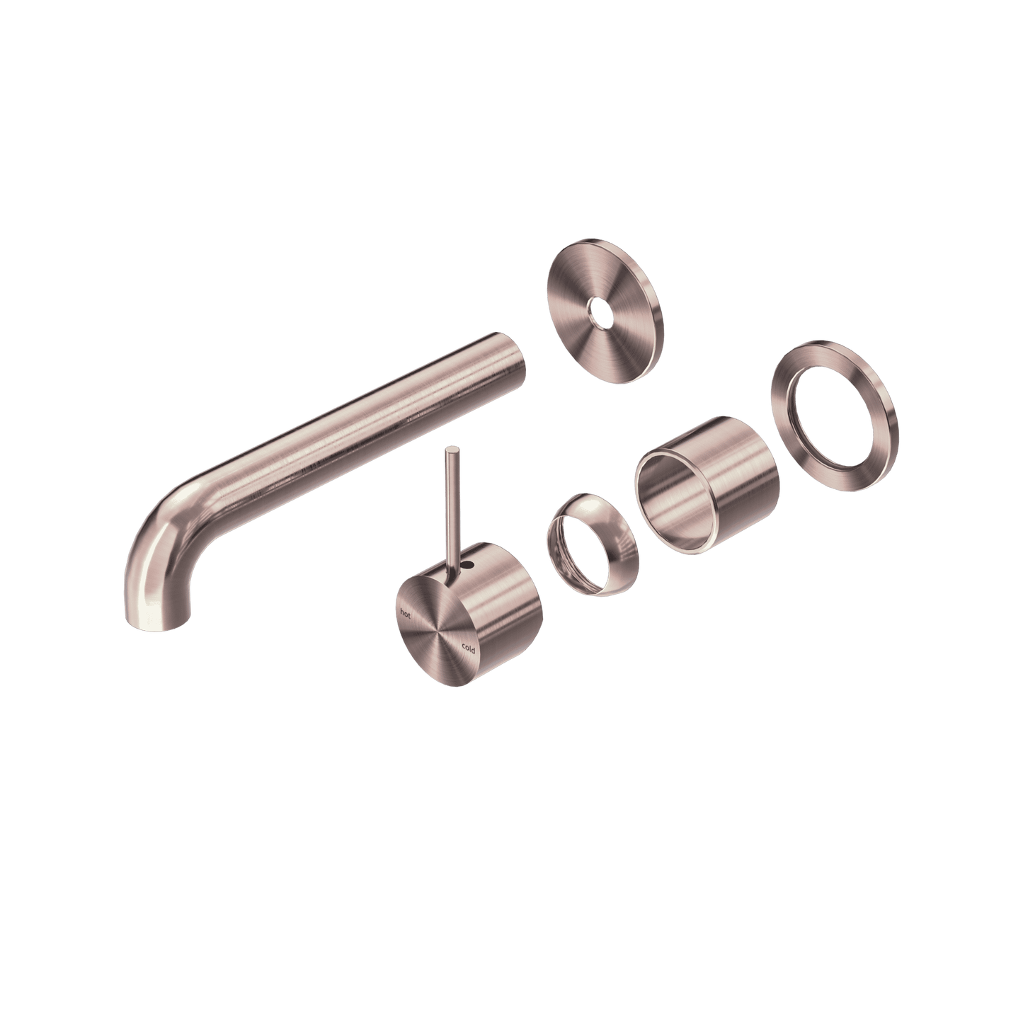 Mecca Wall Basin/Bath Mixer Separate Back Plate Handle Up 185MM Trim Kits Only - Reno Spares