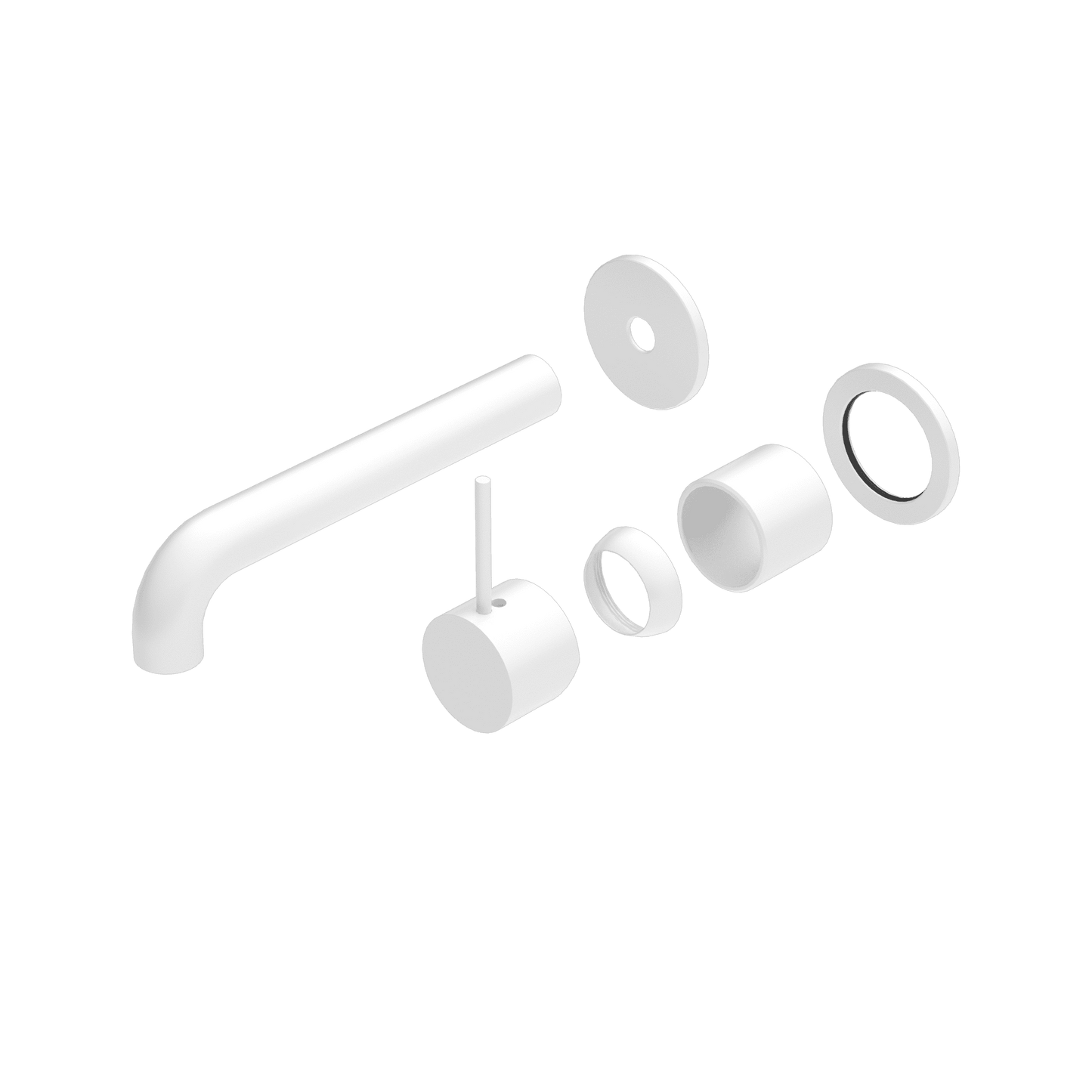 Mecca Wall Basin/Bath Mixer Separate Back Plate Handle Up 185MM Trim Kits Only - Reno Spares
