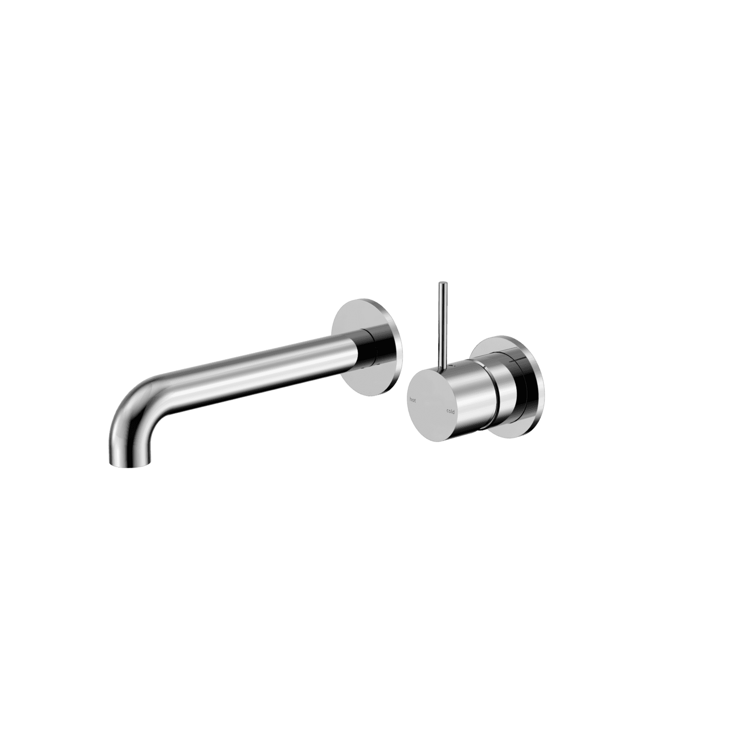 Mecca Wall Basin/Bath Mixer Separate Back Plate Handle Up 260MM - Reno Spares