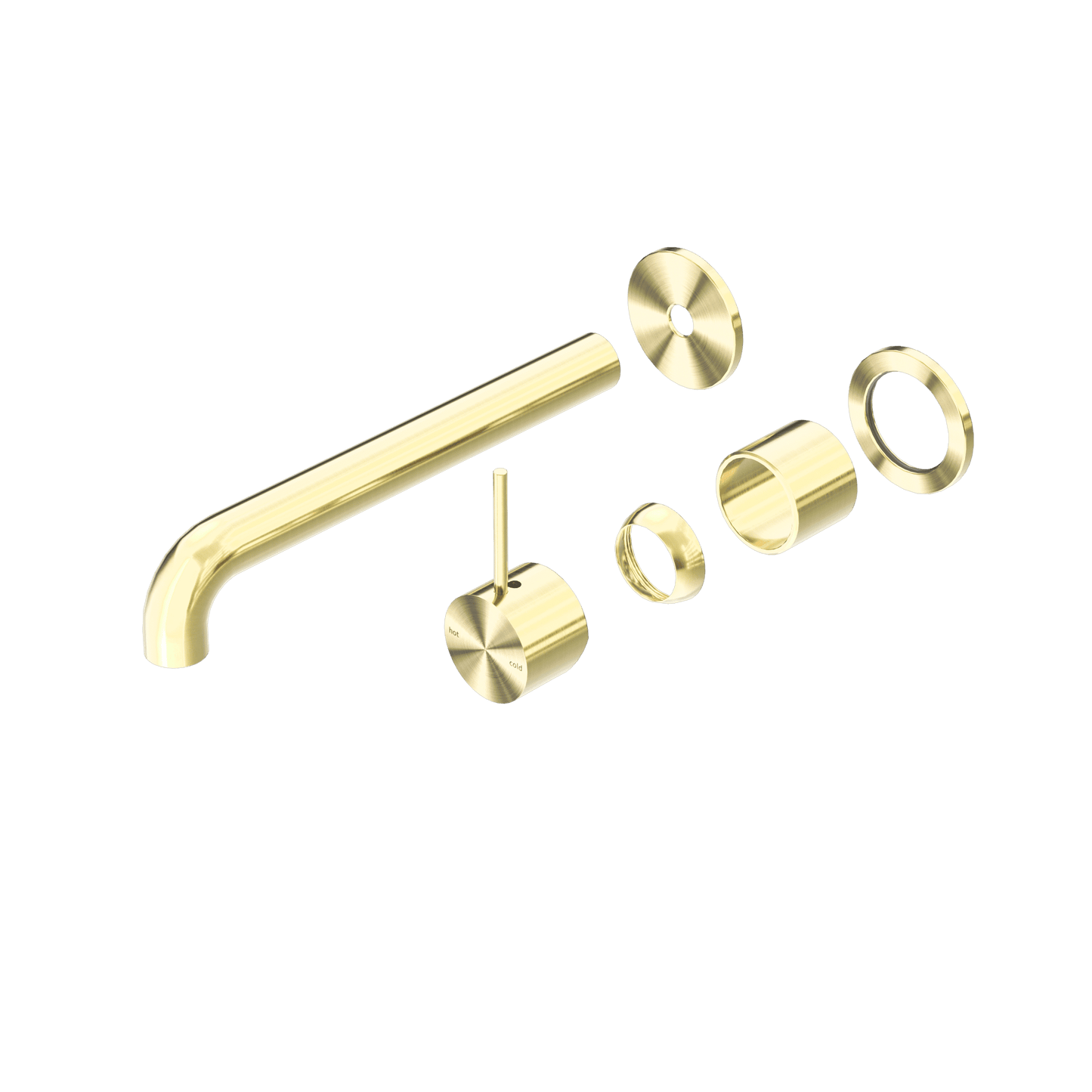 Mecca Wall Basin/Bath Mixer Separate Back Plate Handle Up 260MM Trim Kits Only - Reno Spares