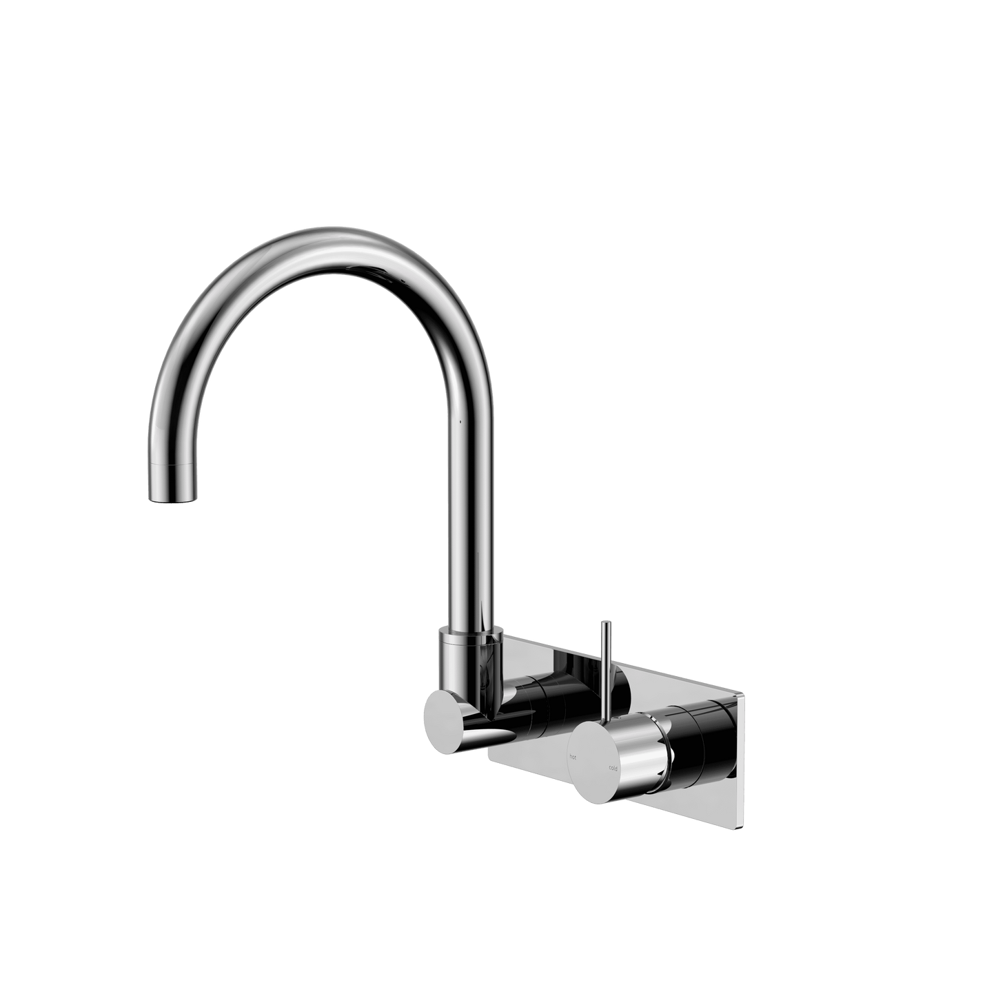 Mecca Wall Basin/Bath Mixer Swivel Spout Handle Up - Reno Spares