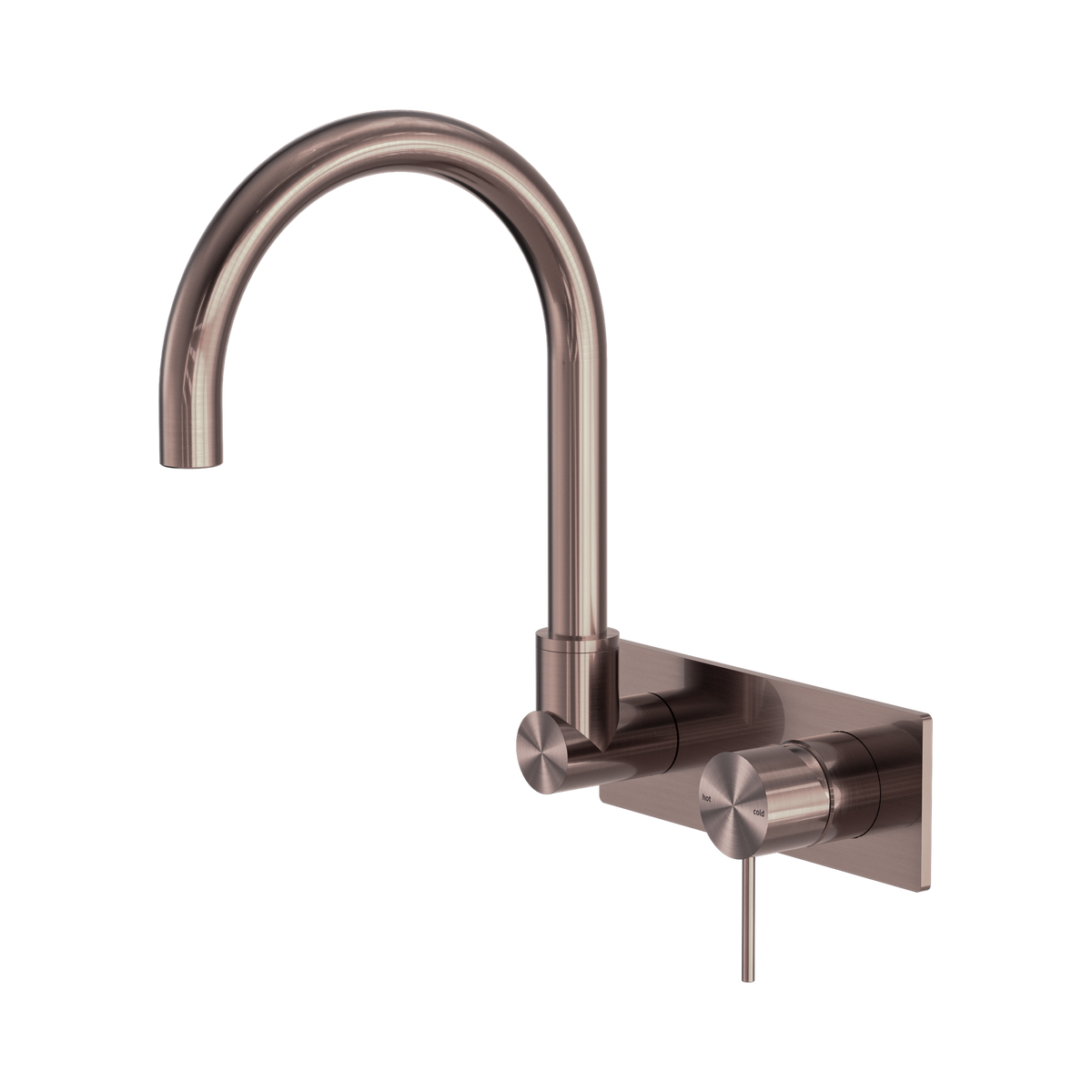Mecca Wall Basin/Bath Mixer Swivel Spout Brushed Bronze
