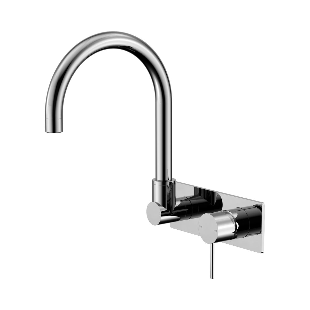 Mecca Wall Basin/Bath Mixer Swivel Spout Chrome