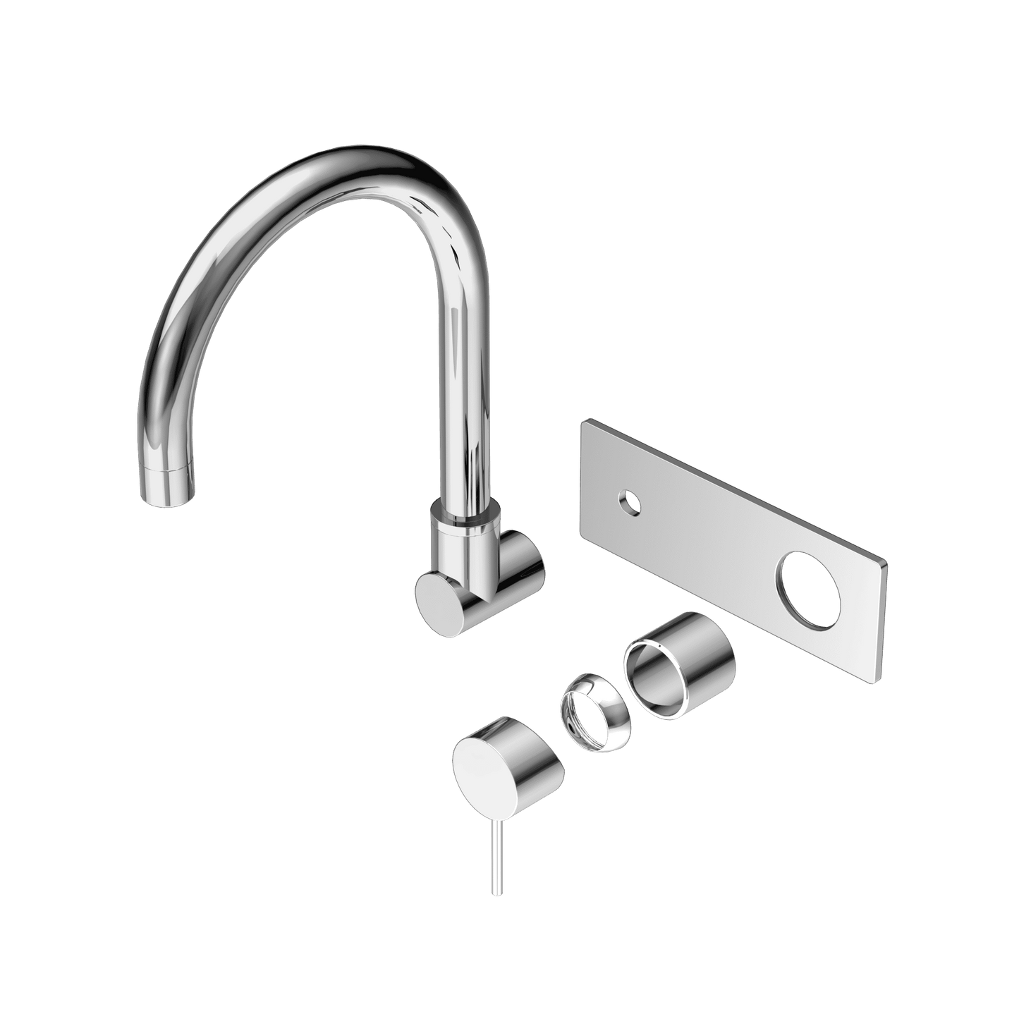 Mecca Wall Basin/Bath Mixer Swivel Spout Trim Kits Only - Reno Spares