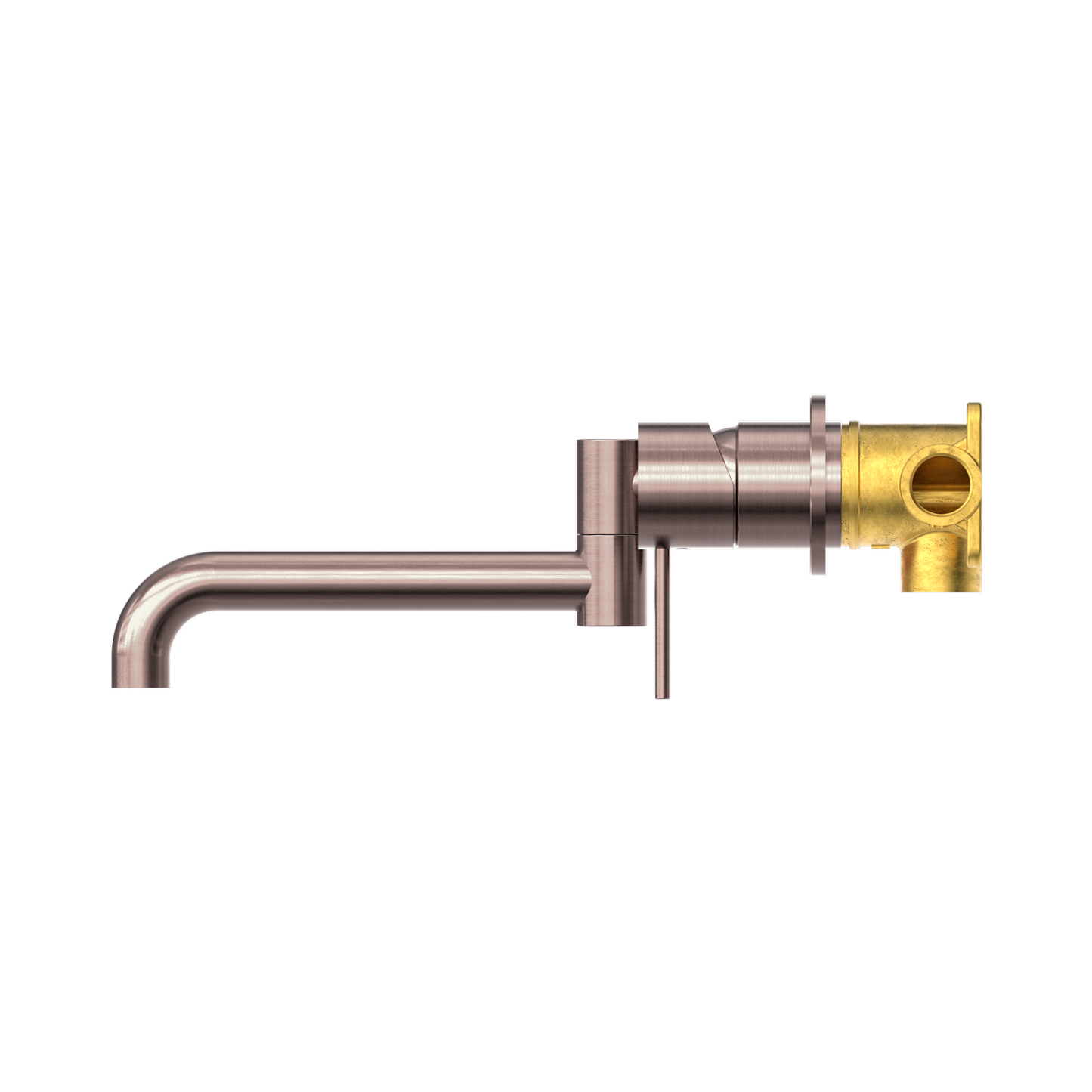 Mecca Wall Basin/Bath Mixer Swivel Spout 225mm Brushed Bronze