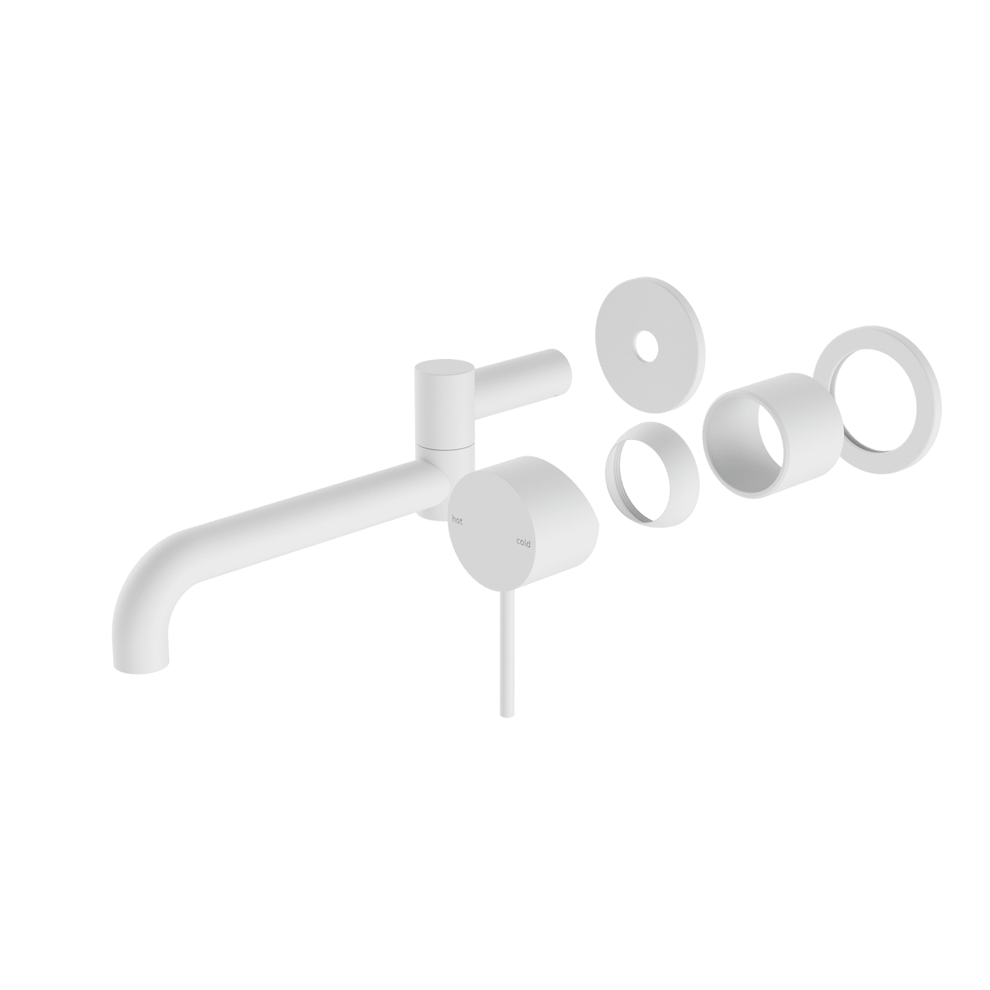 Mecca Wall Basin/Bath Mixer Swivel Spout 225MM Trim Kits Only - Reno Spares