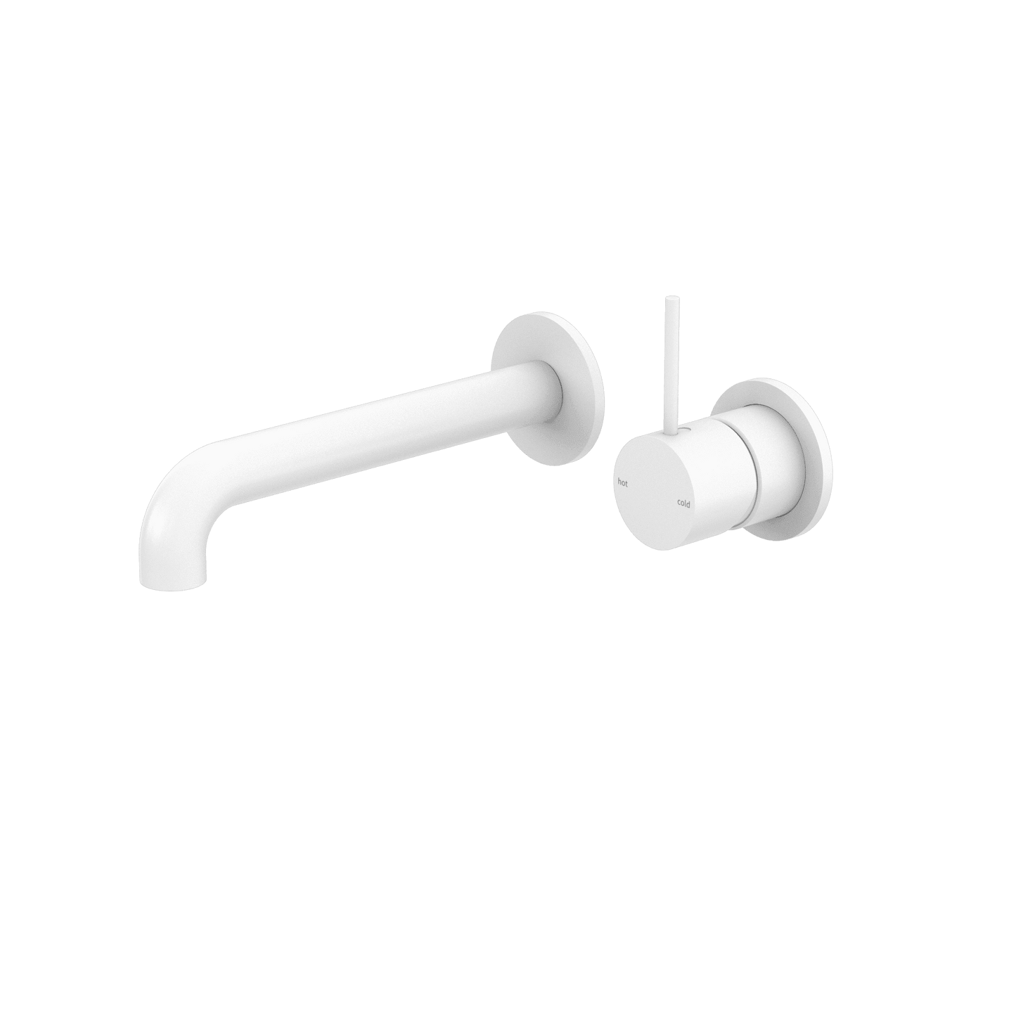 Mecca Wall Basin/Bath Mixer Separate Back Plate Handle Up 260MM - Reno Spares