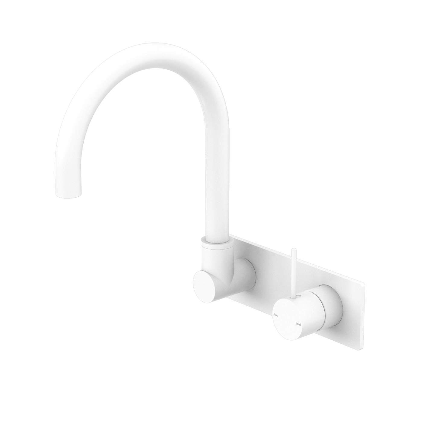 Mecca Wall Basin/Bath Mixer Swivel Spout Handle Up - Reno Spares