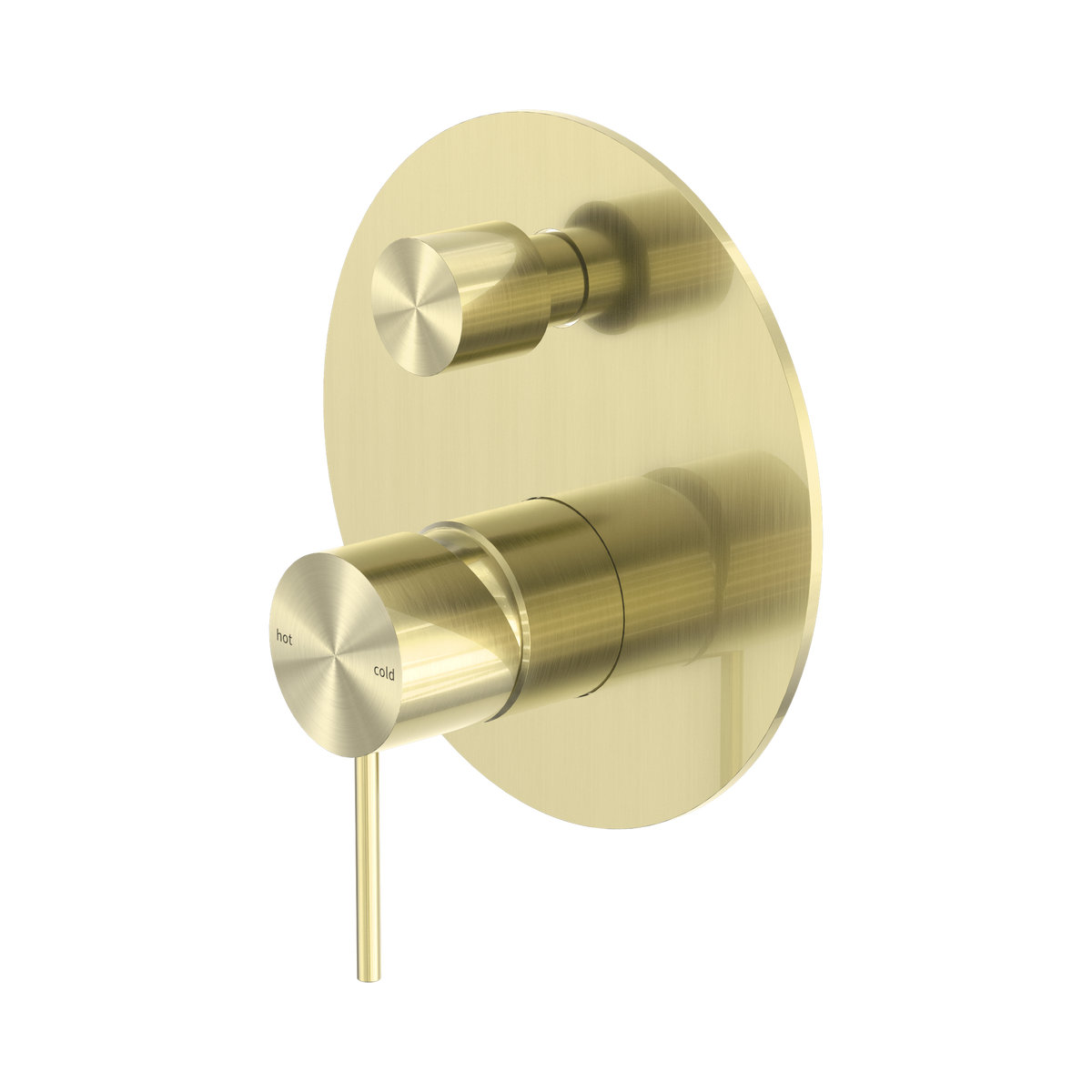 Mecca Shower Mixer With Diverter Brushed Gold