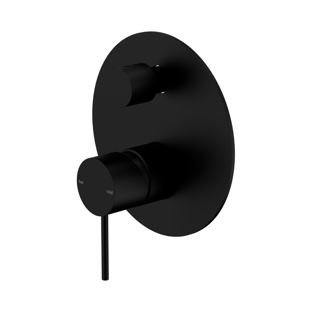 Mecca Shower Mixer With Diverter Matte Black