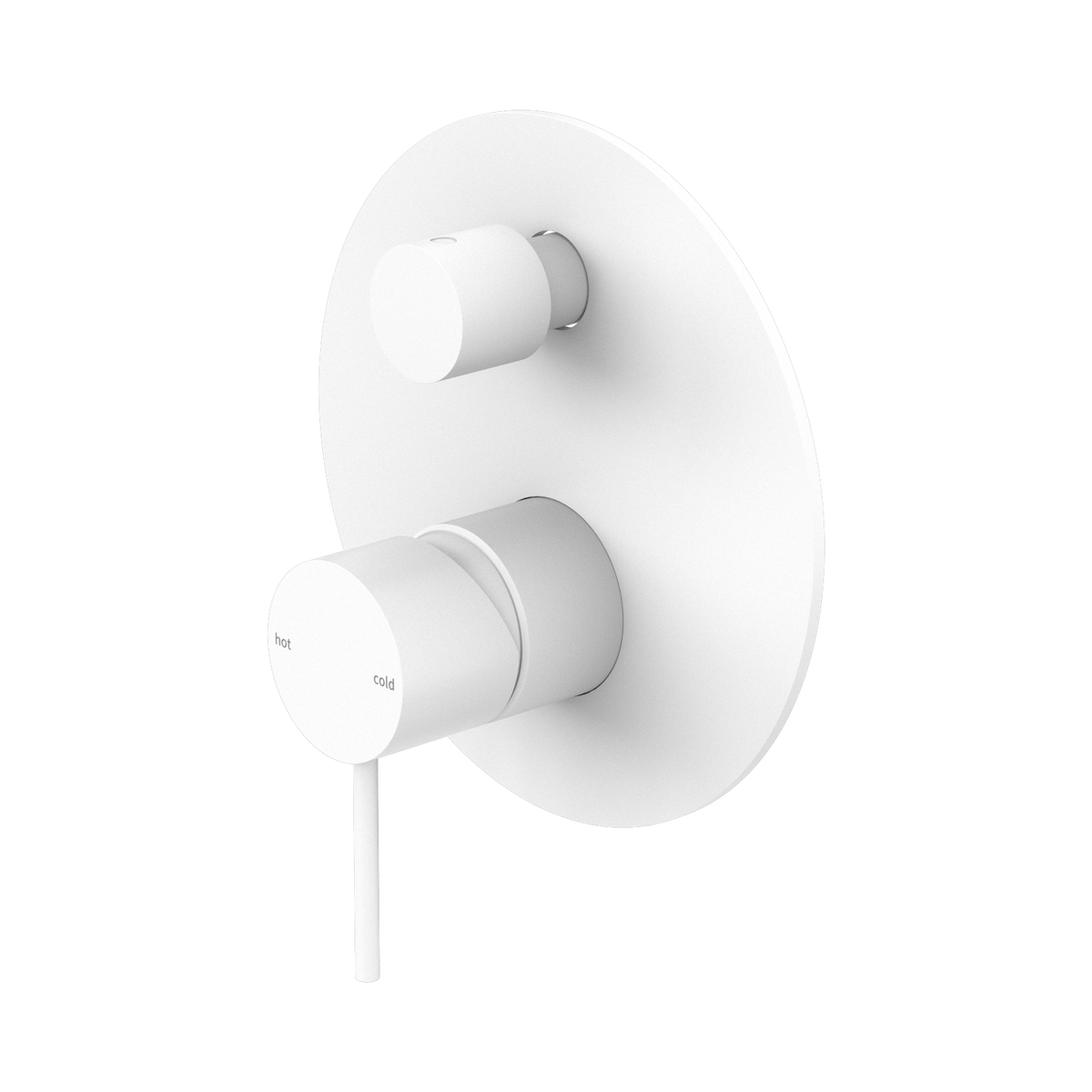 Mecca Shower Mixer With Diverter Matte White