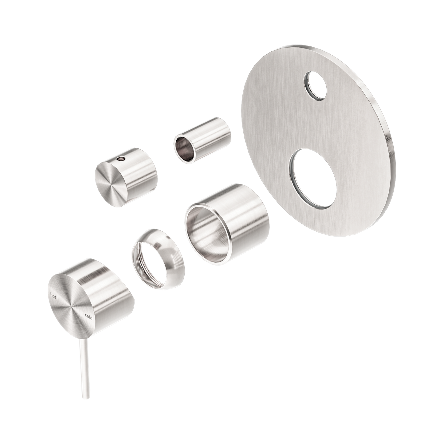 Mecca Shower Mixer With Diverter Trim Kits Only Brushed Nickel