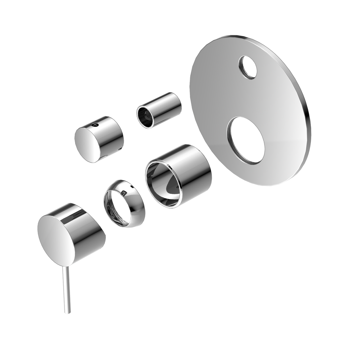 Mecca Shower Mixer With Diverter Trim Kits Only Chrome