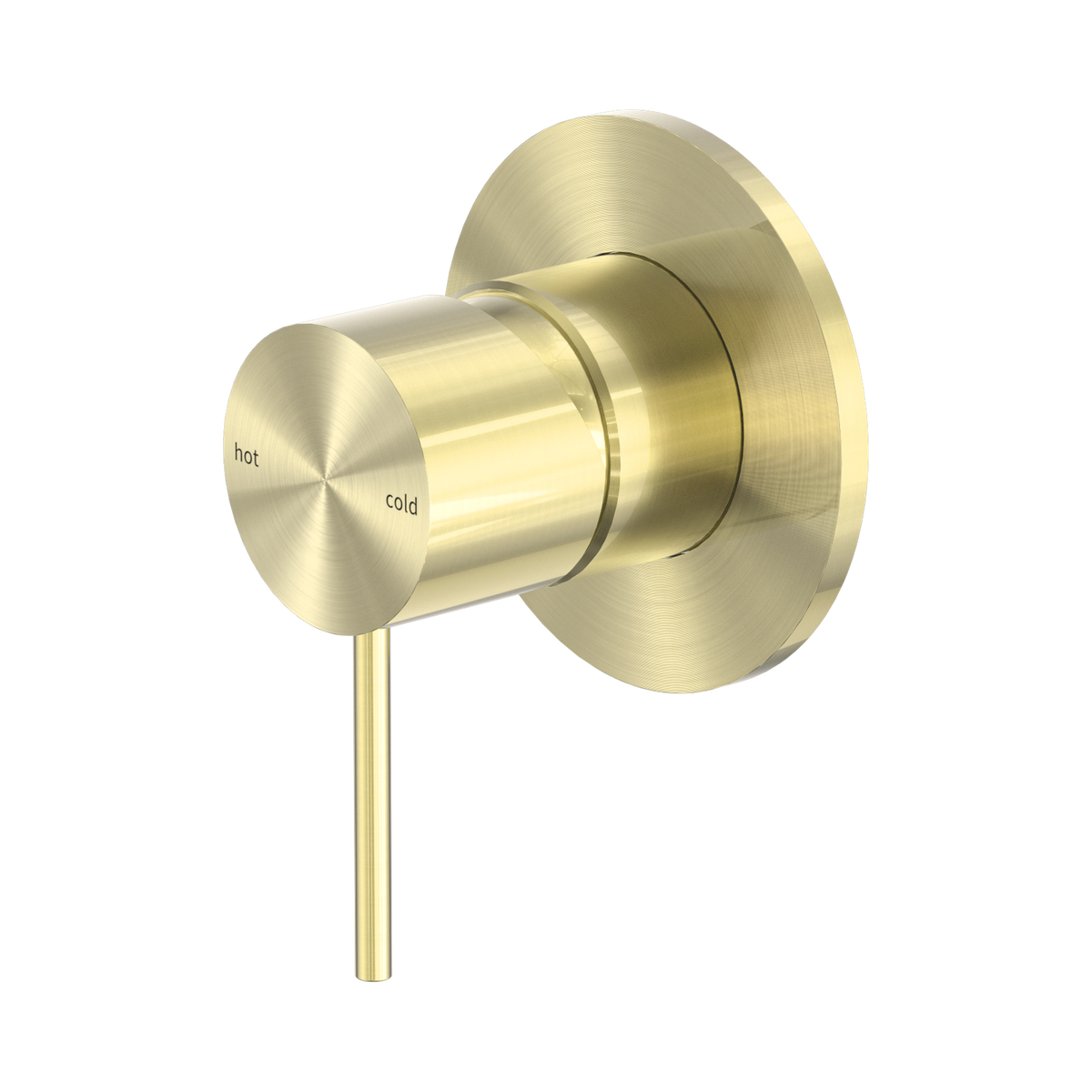 Mecca Shower Mixer 80mm Plate Brushed Gold