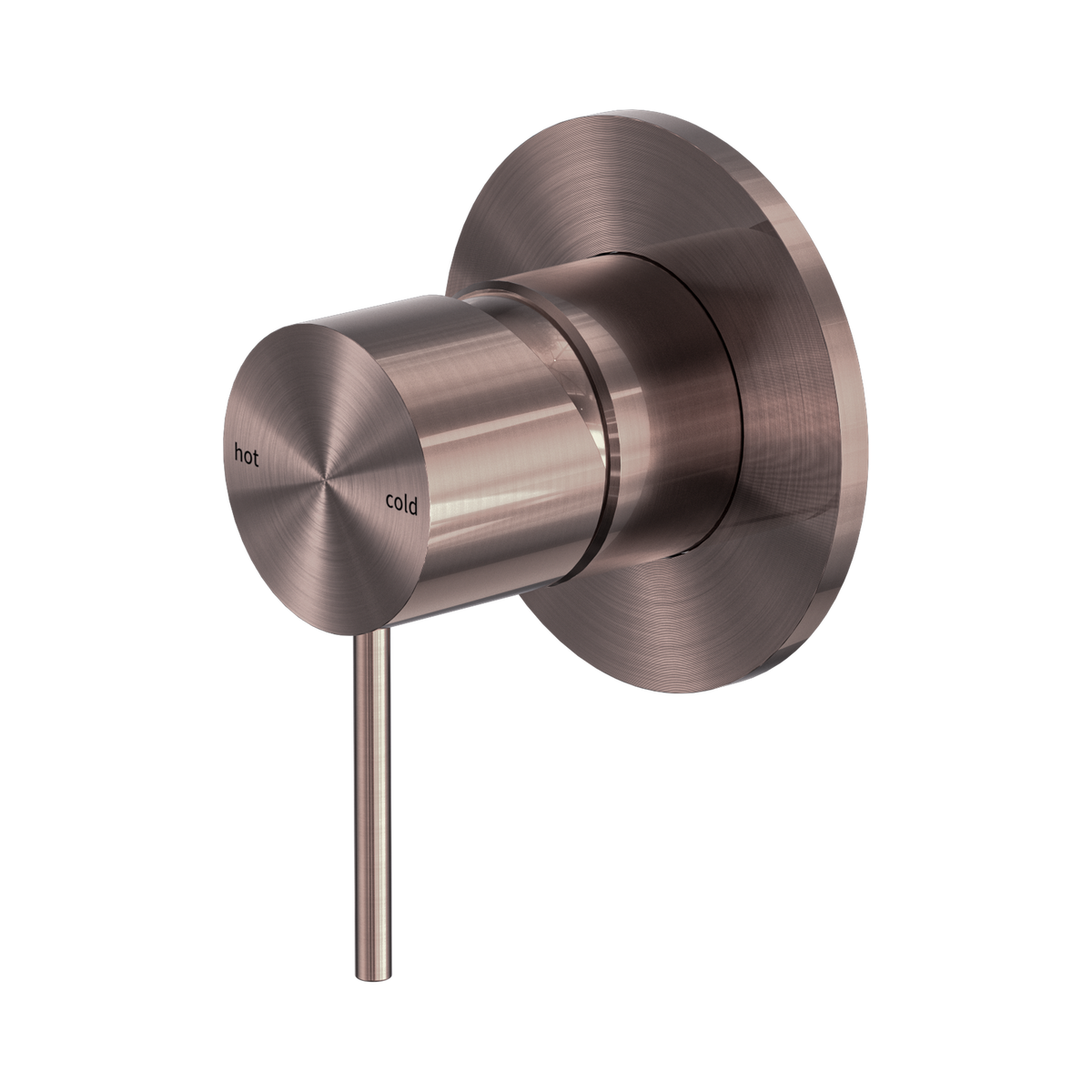 Mecca Shower Mixer 80mm Plate Brushed Bronze