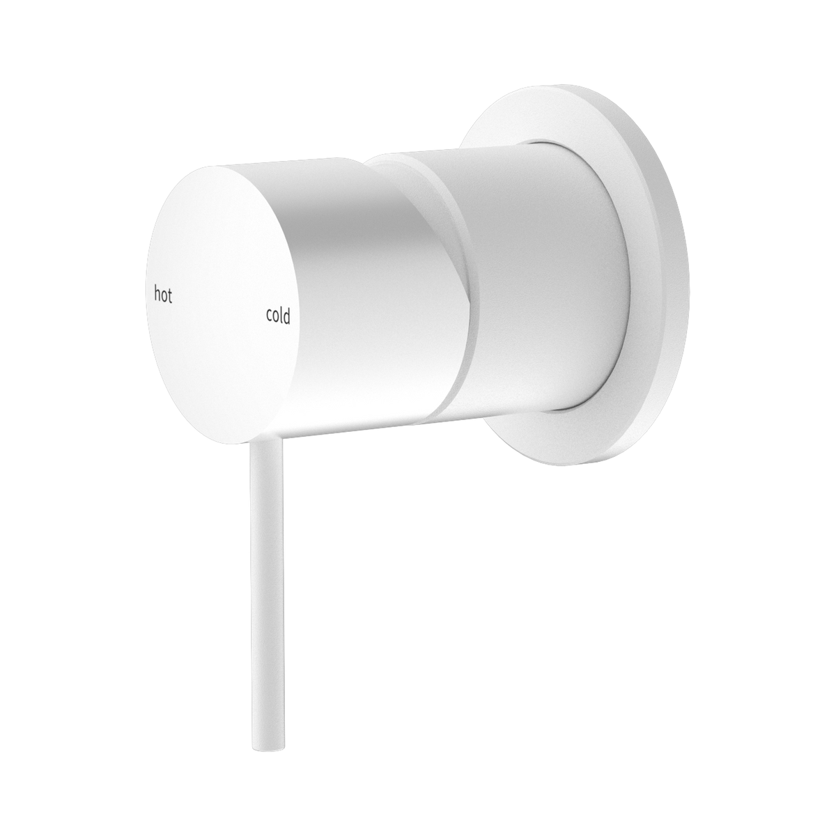 Mecca Shower Mixer 60mm Plate Matte White