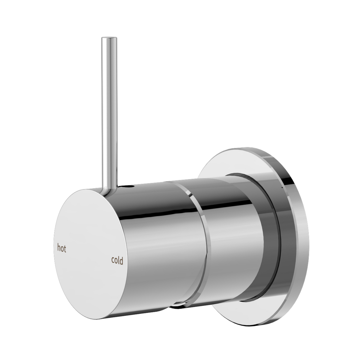 Mecca Shower Mixer 60mm Handle Up Plate Chrome