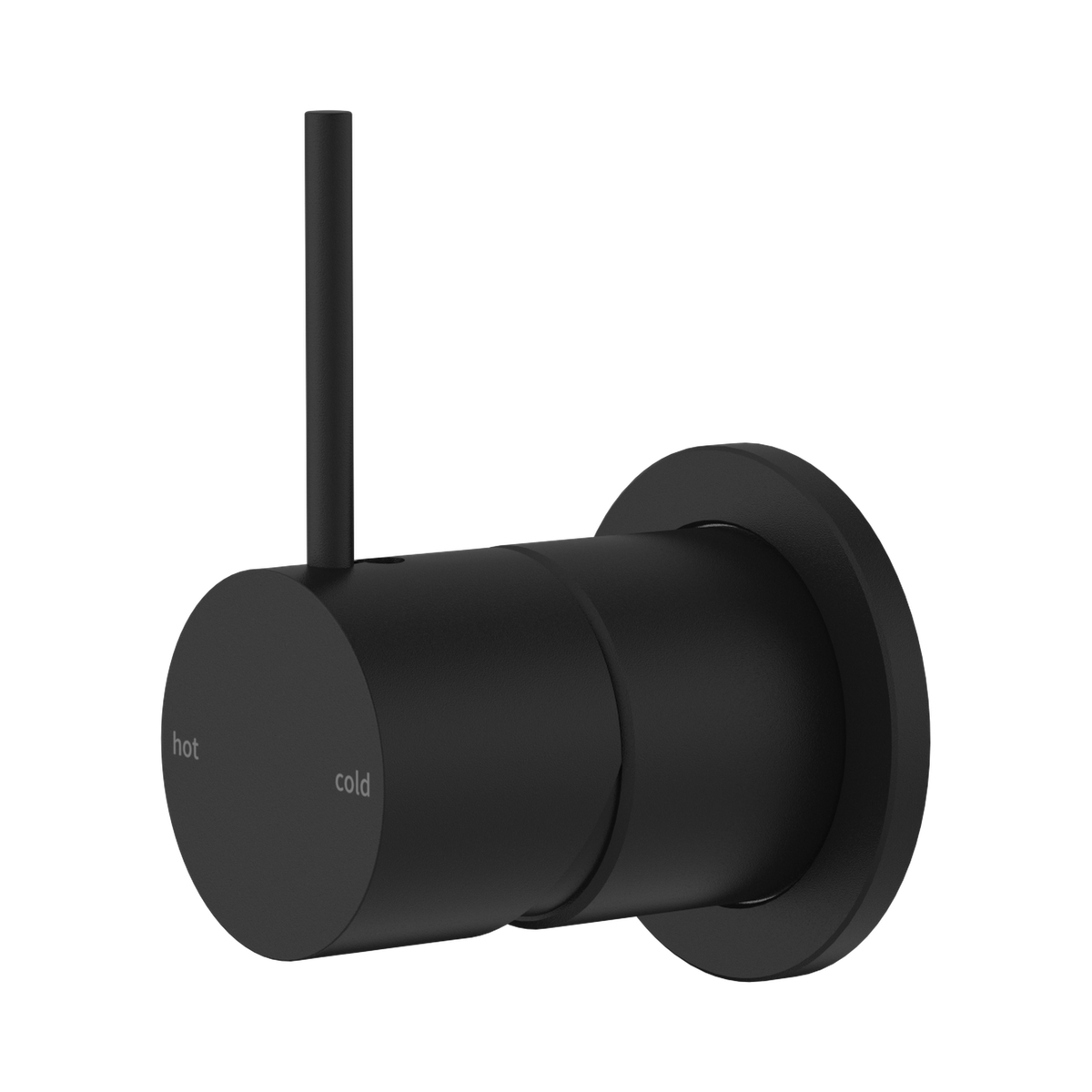 Mecca Shower Mixer 60mm Handle Up Plate Matte Black