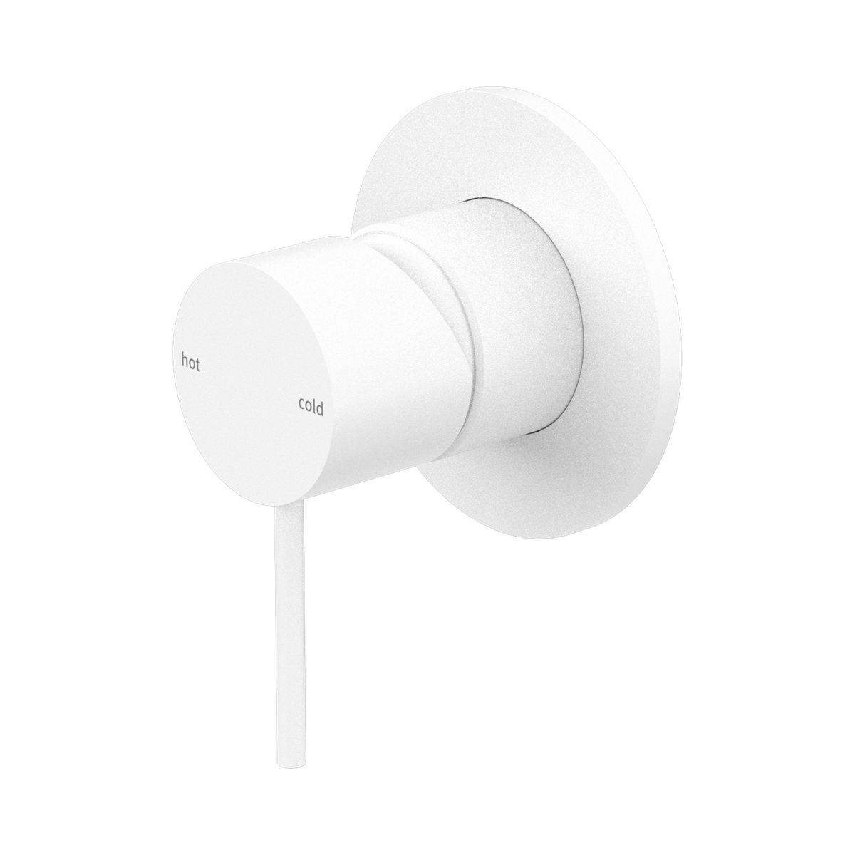 Mecca Shower Mixer 80mm Plate Matte White