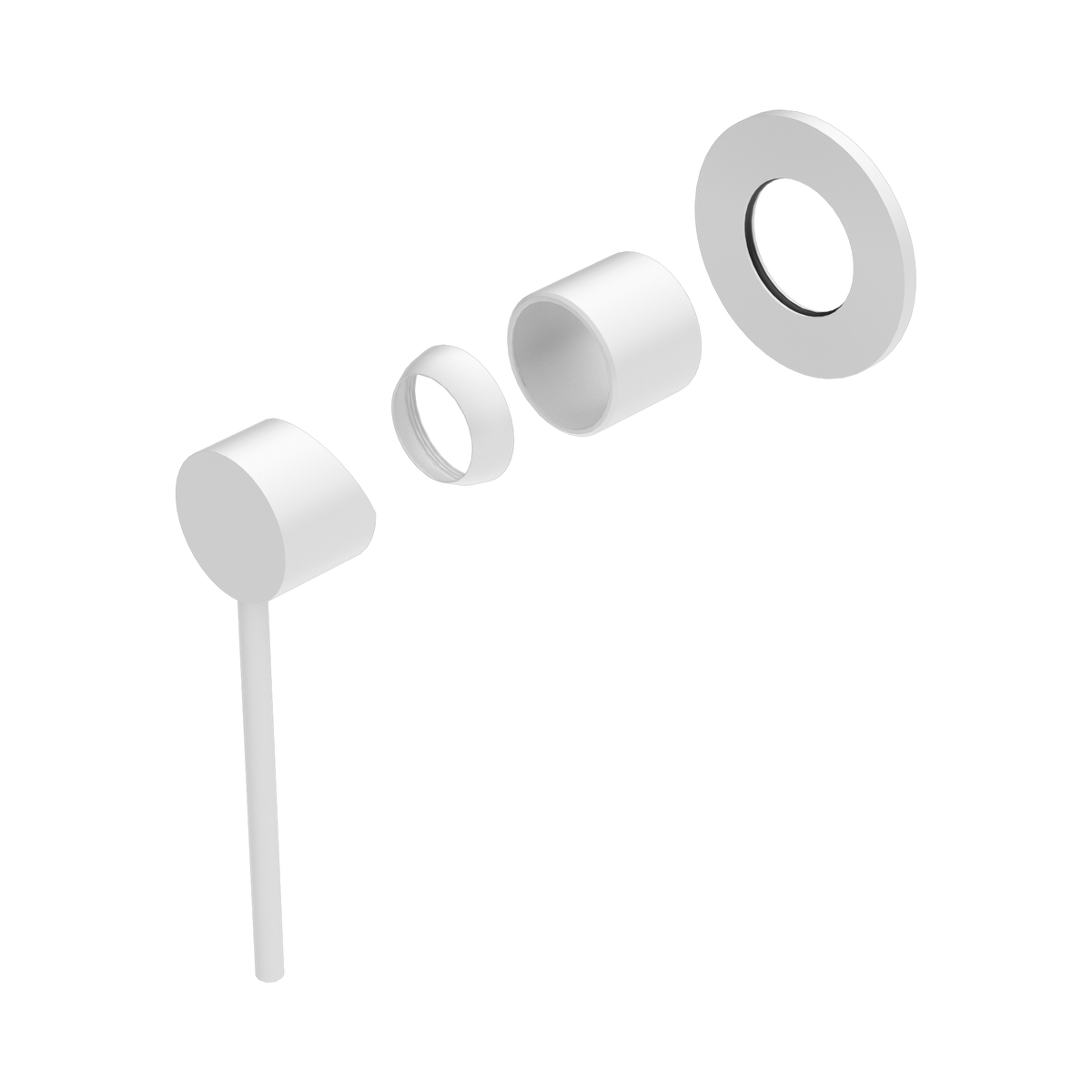 Mecca Care Shower Mixer Trim Kits Only Matte White