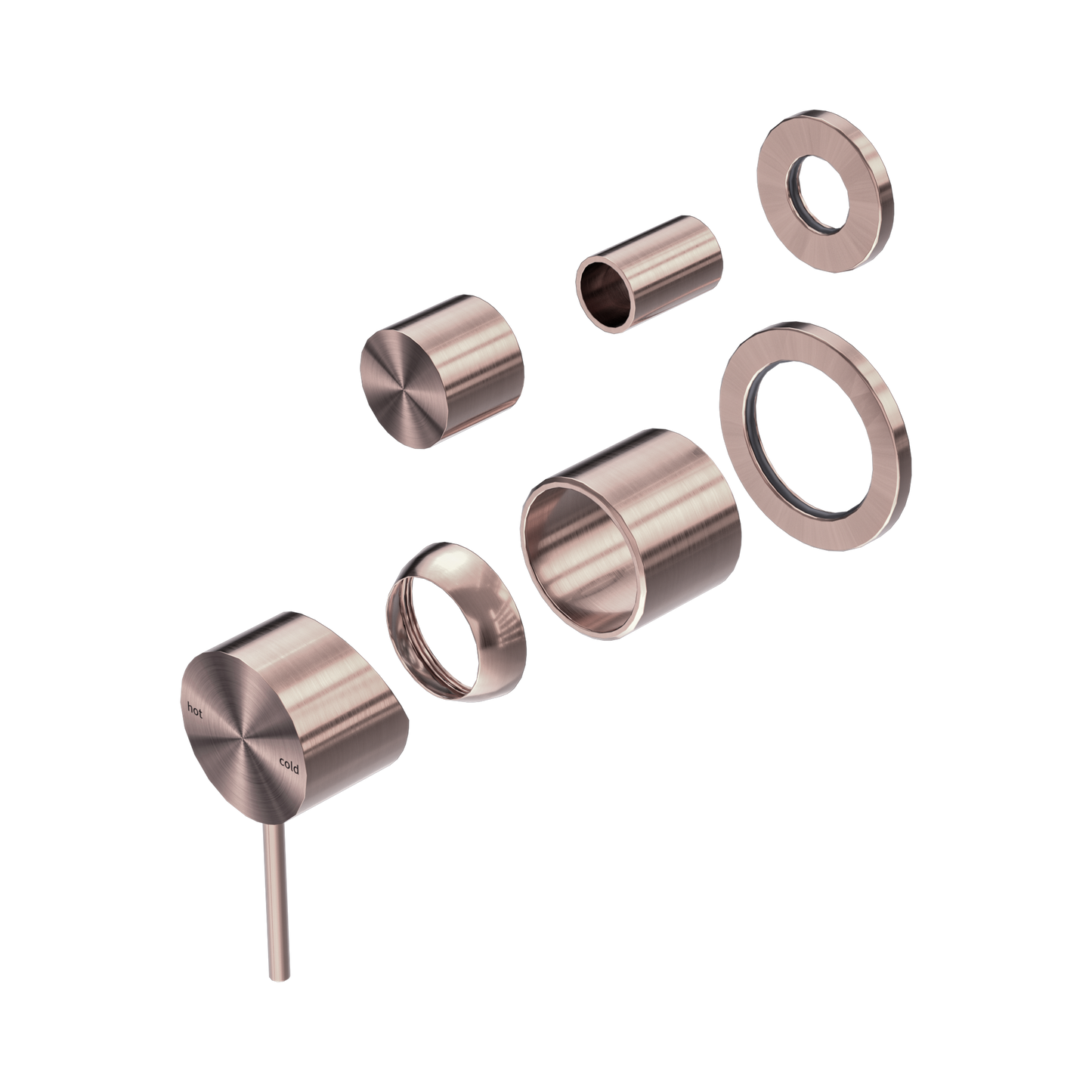 Mecca Shower Mixer With Diverter Separate Back Plate Trim Kits Only Brushed Bronze