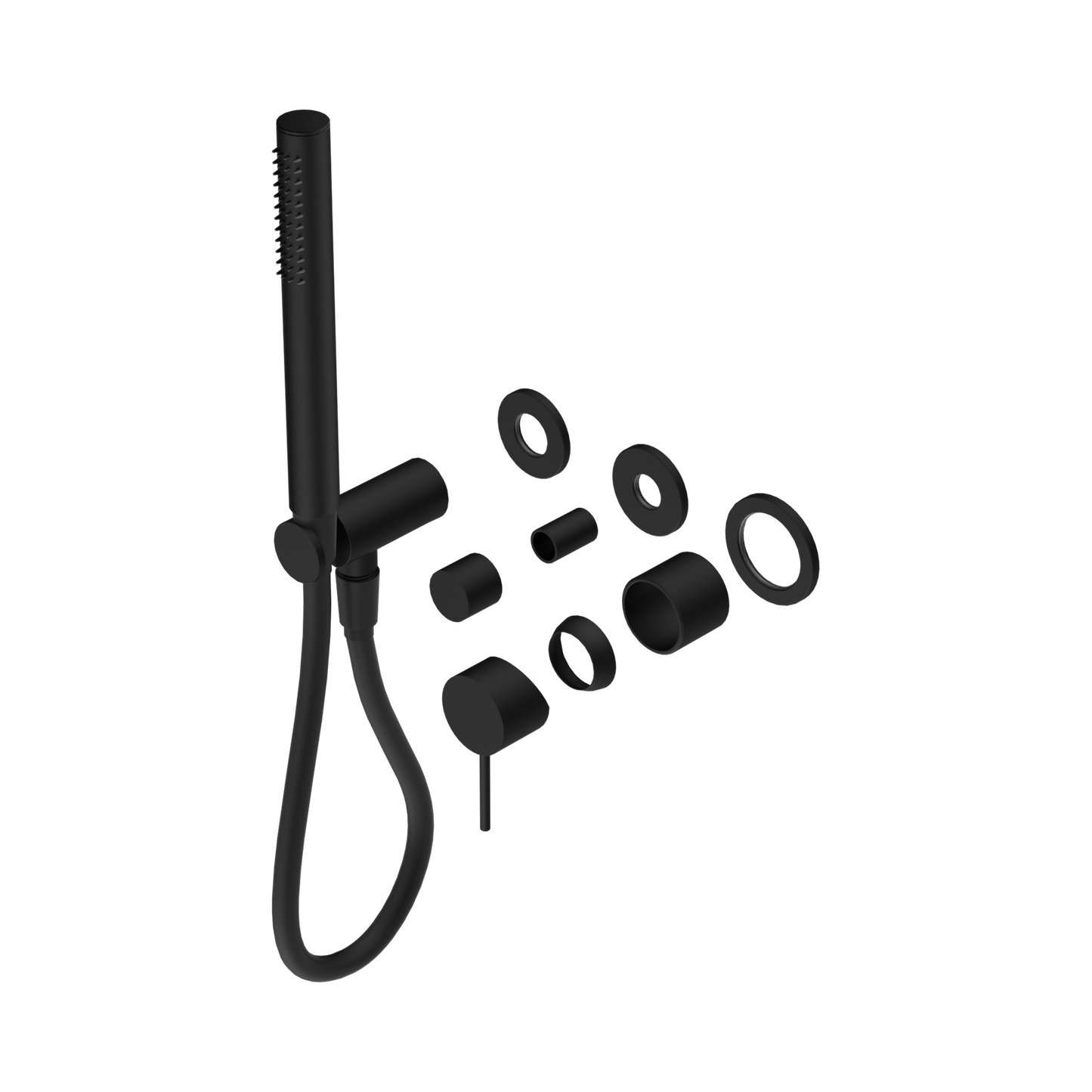 Mecca Shower Mixer Diverter System Separate Back Plate Trim Kits Only Matte Black