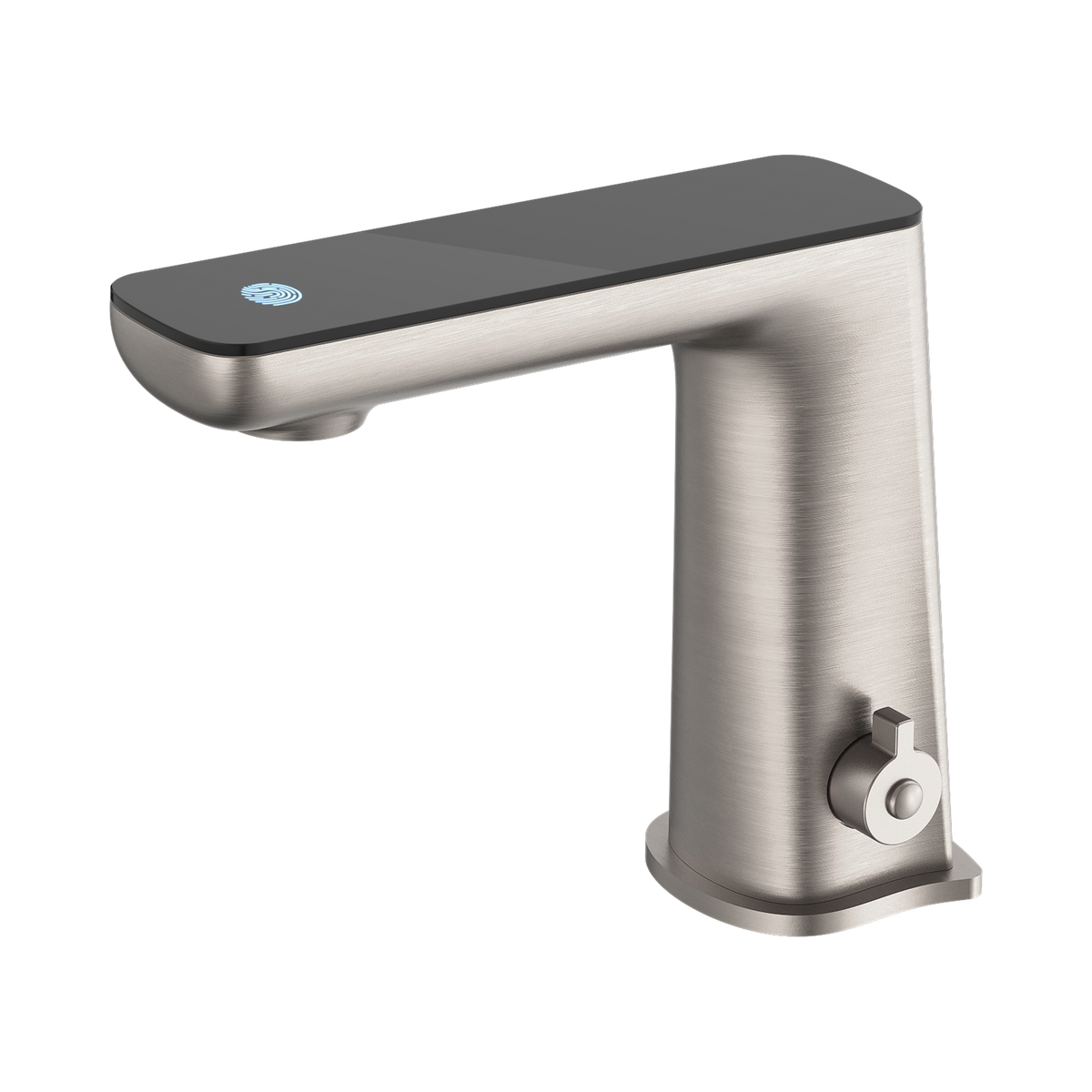 Claudia Sensor Mixer With Black Top Display Brushed Nickel