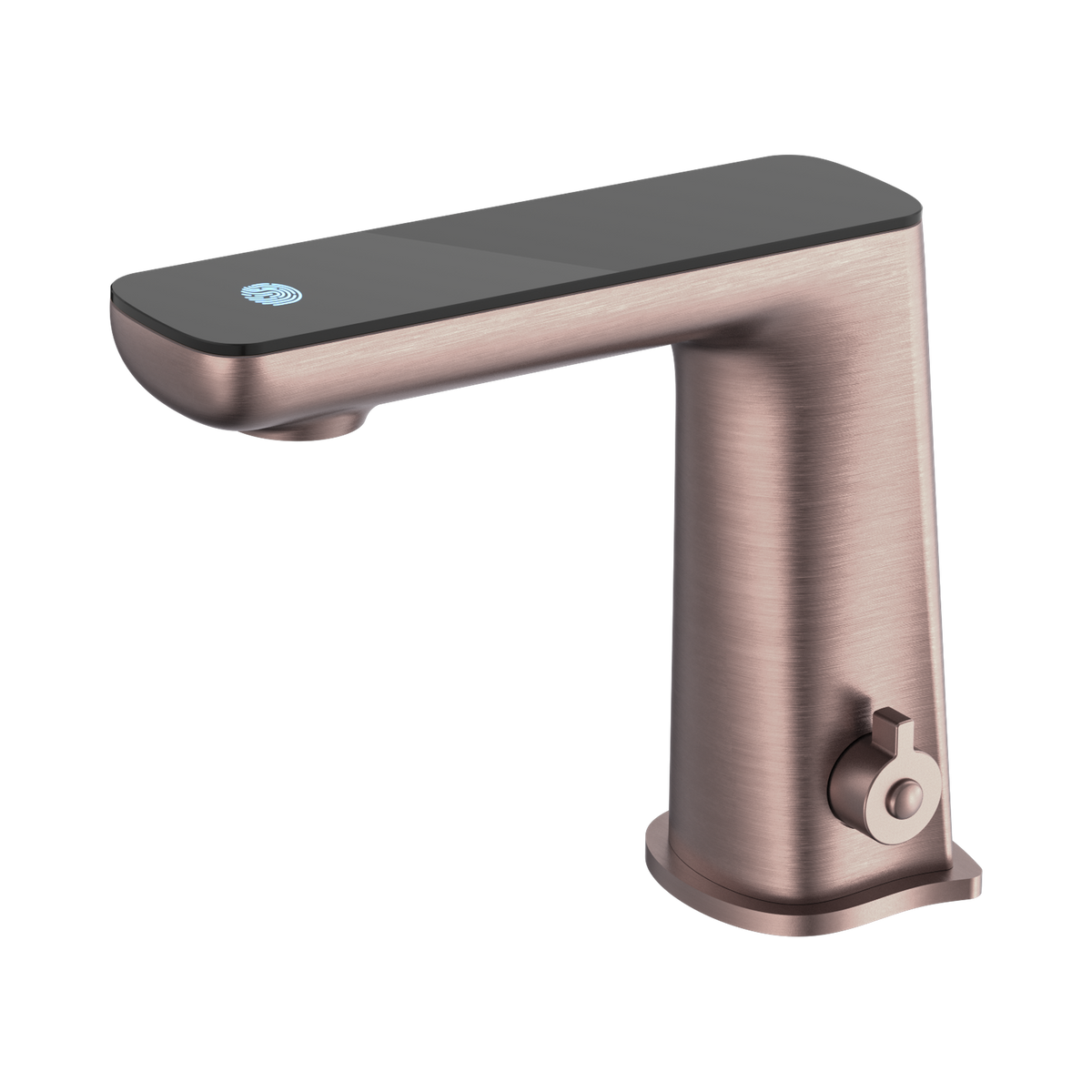 Claudia Sensor Mixer With Black Top Display Brushed Bronze