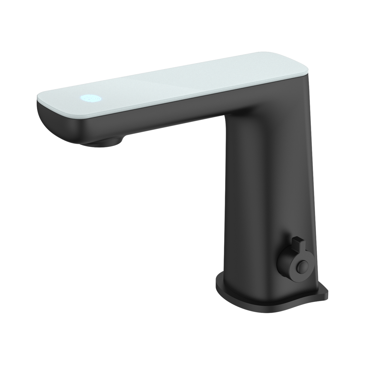 Claudia Sensor Mixer With White Top Display Matte Black