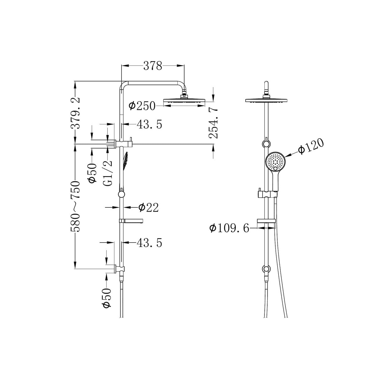 Builder Project Twin Shower - Reno Spares