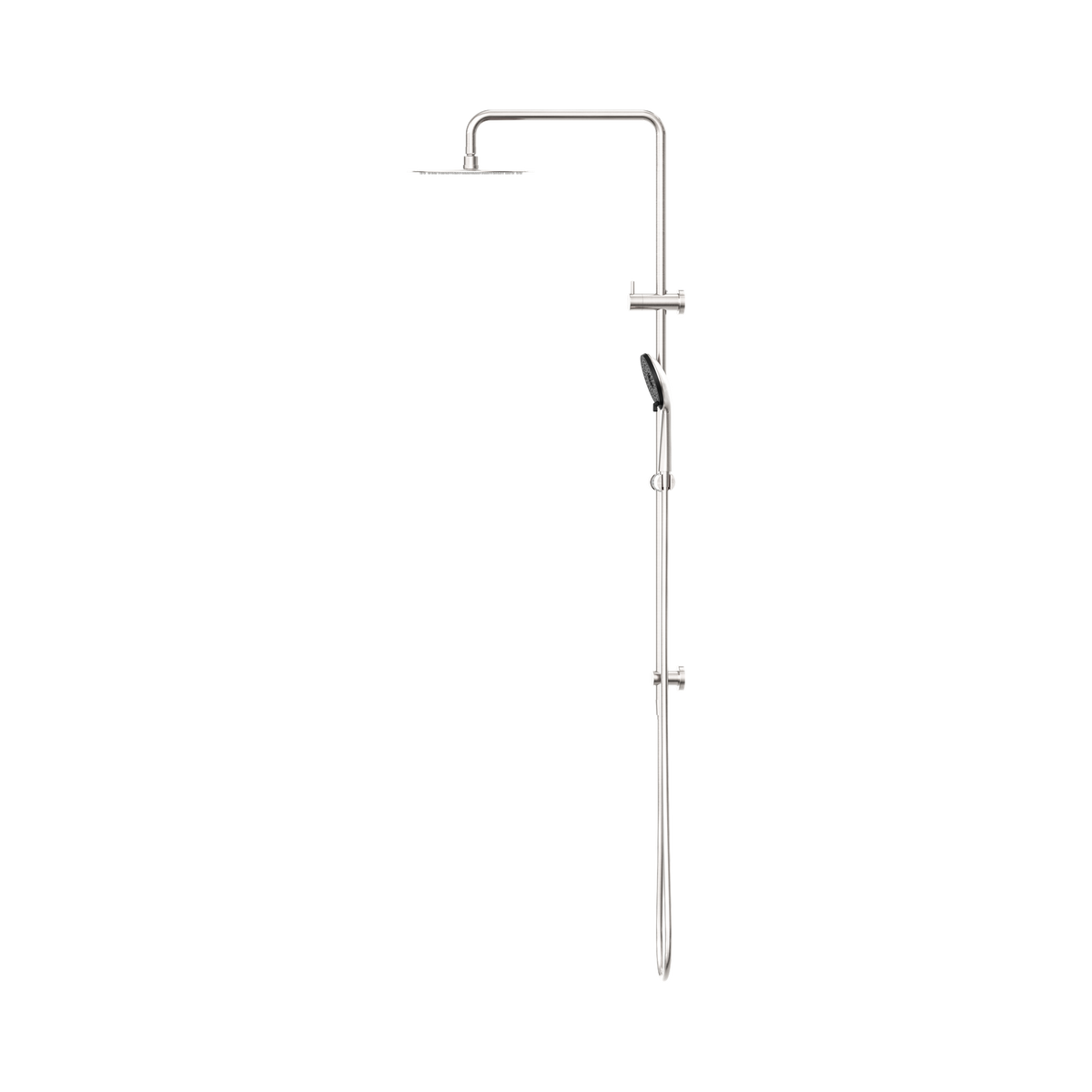 Round Project Twin Shower 4 Star Rating Brushed Nickel