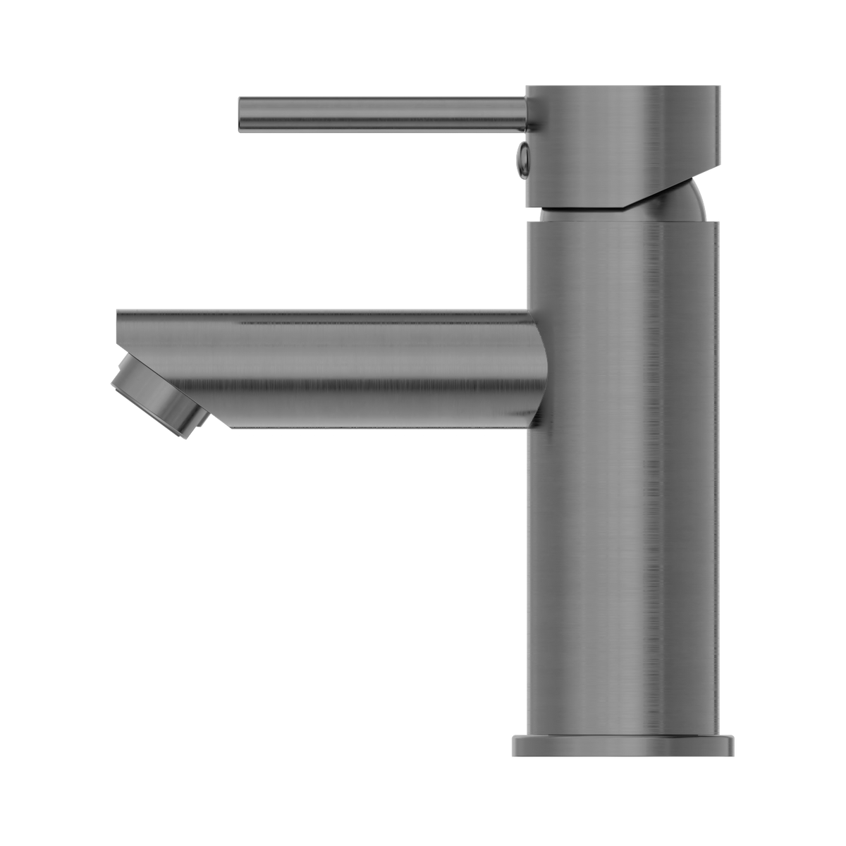 Dolce Basin Mixer Straight Spout Gun Metal