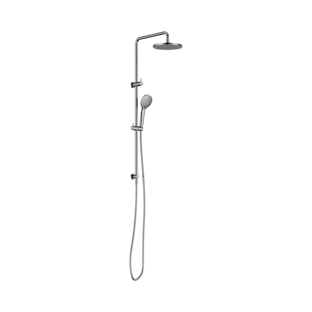 Round Twin Shower With Air Shower I Chrome
