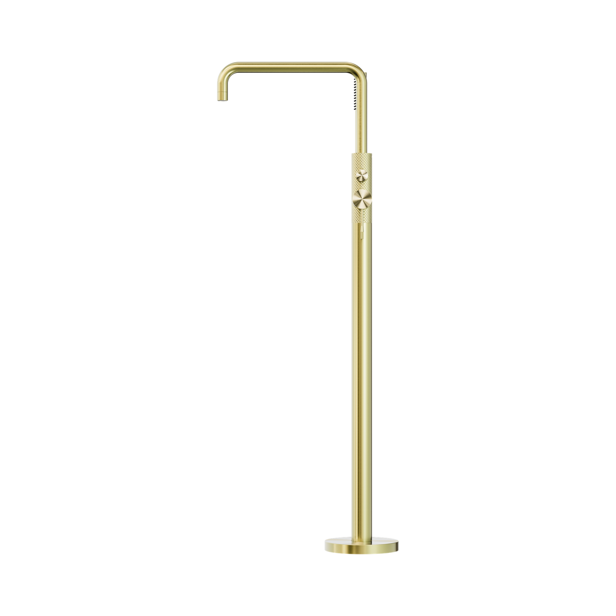 Opal Freestanding Bath Mixer With Hand Shower Brushed Gold