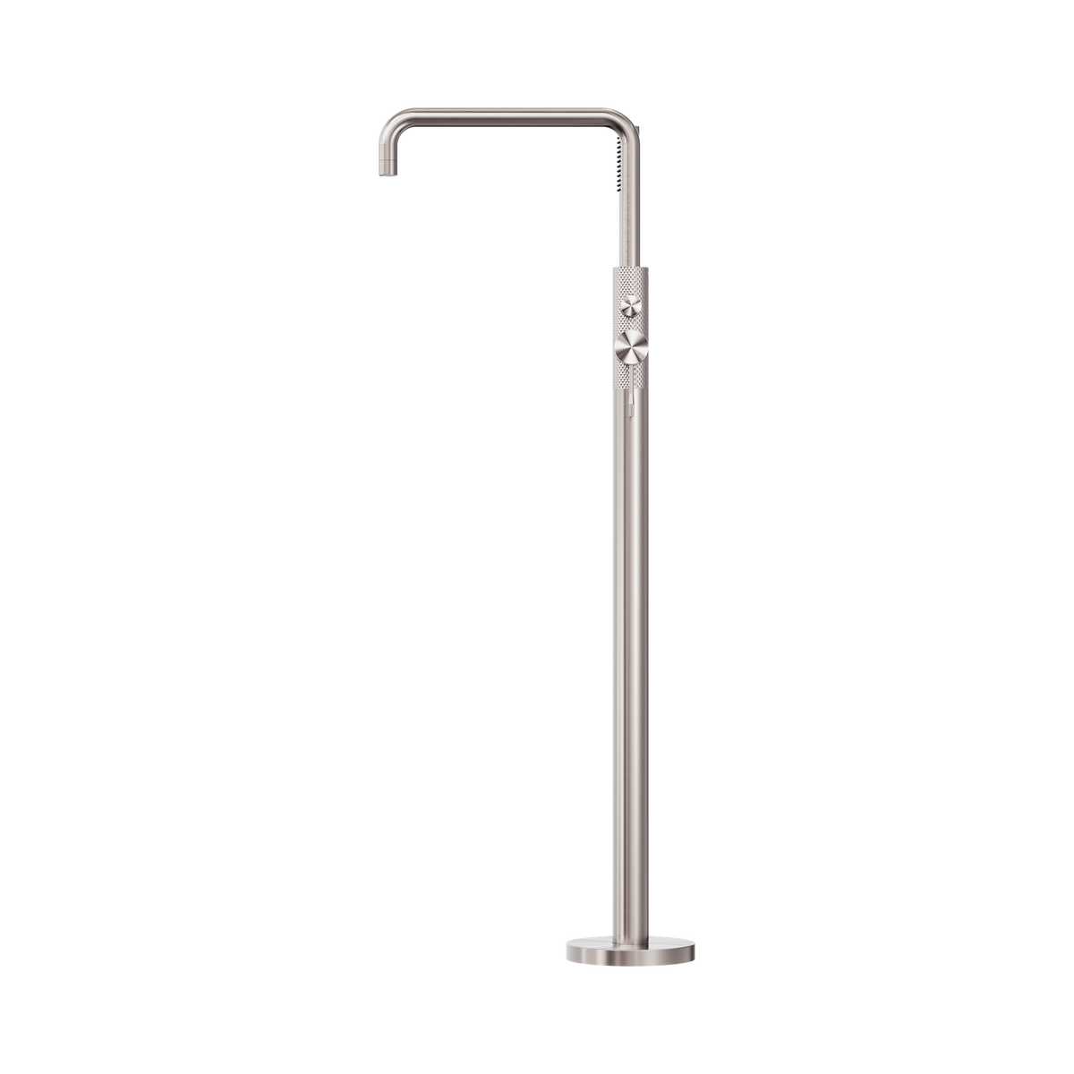 Opal Freestanding Bath Mixer With Hand Shower Brushed Nickel