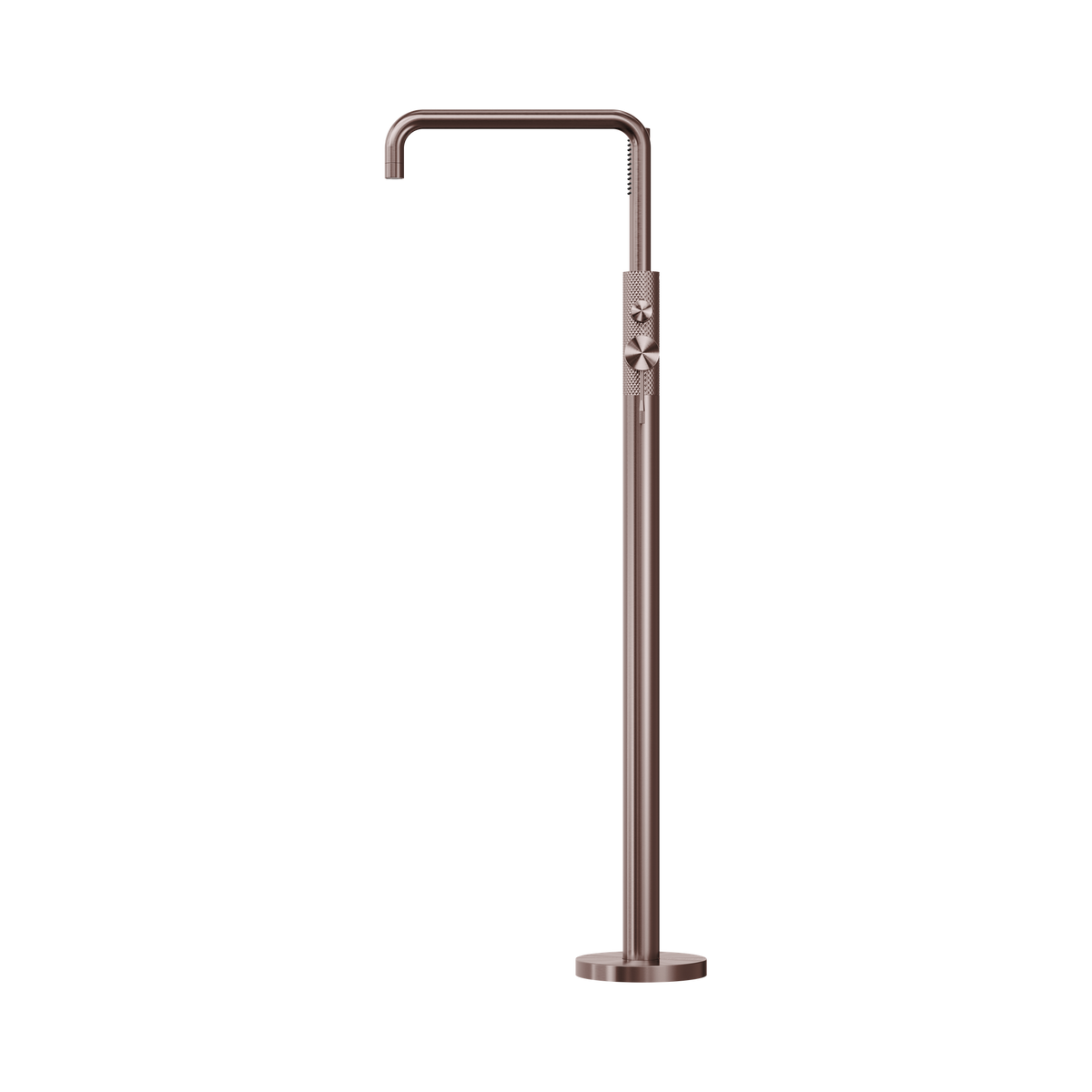 Opal Freestanding Bath Mixer With Hand Shower Brushed Bronze