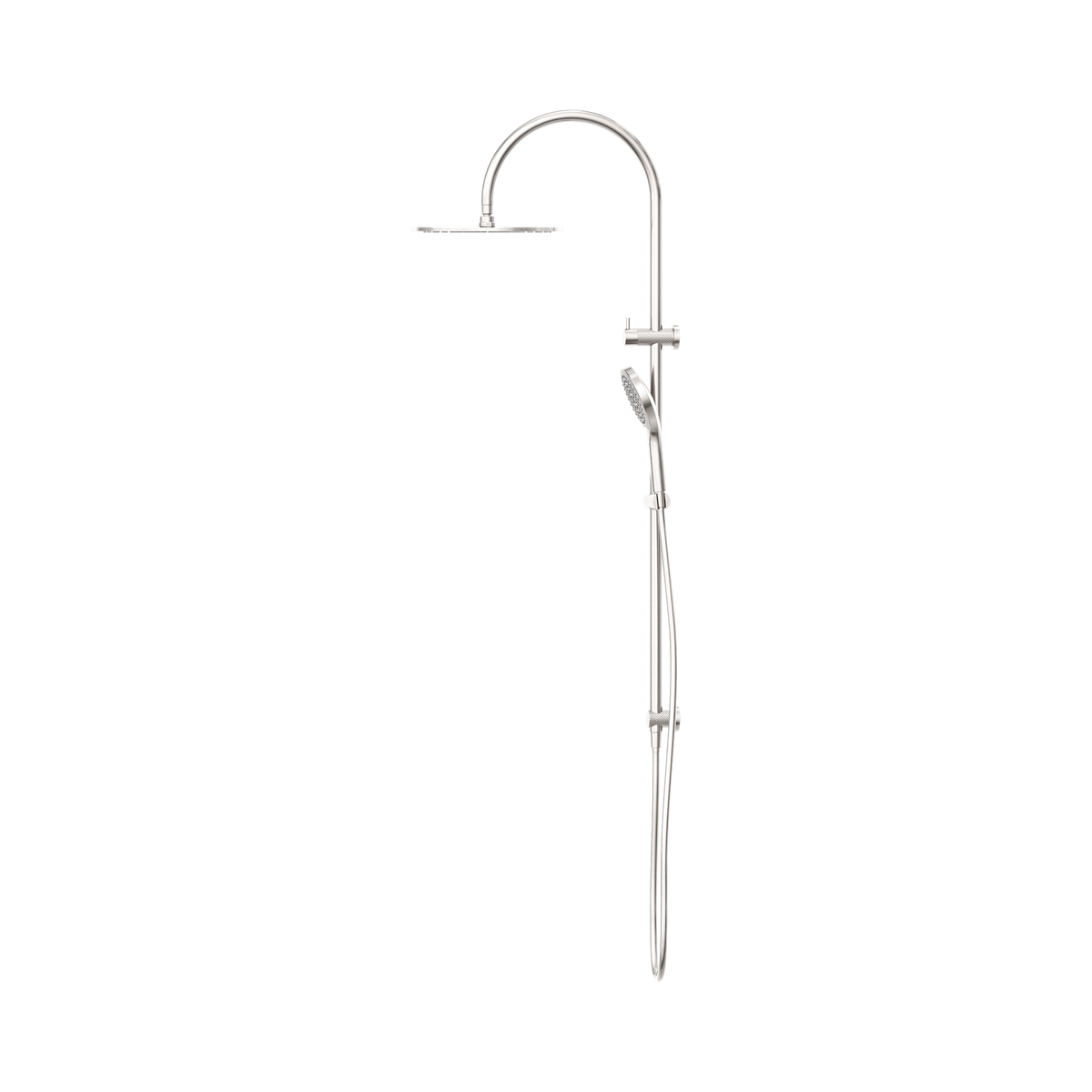 Opal Twin Shower With Air Shower II Brushed Nickel
