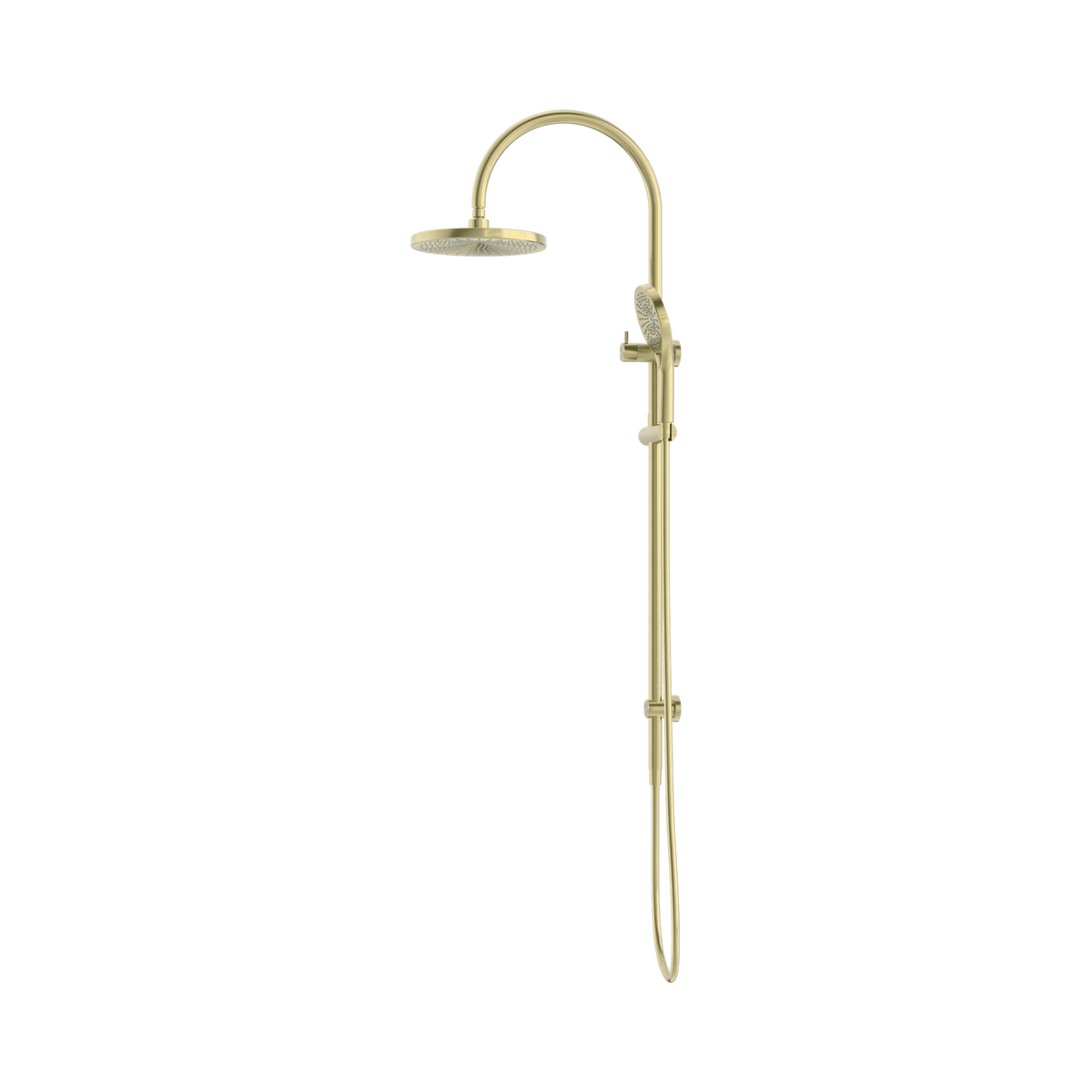 Opal Twin Shower Brushed Gold