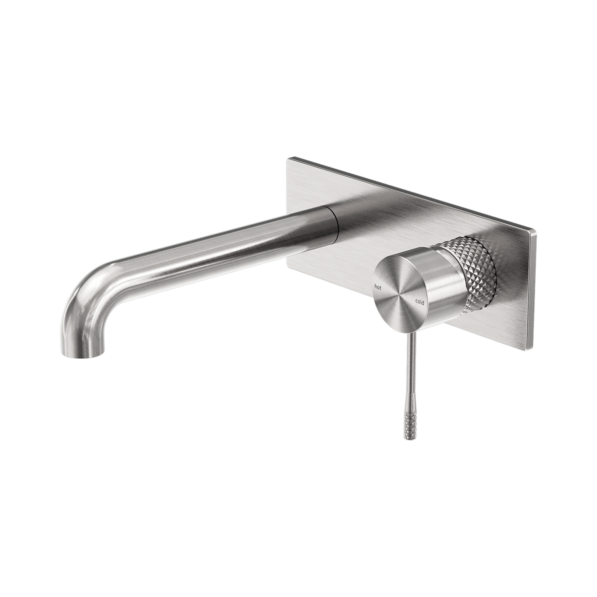Opal Wall Basin/Bath Mixer 120mm Brushed Nickel