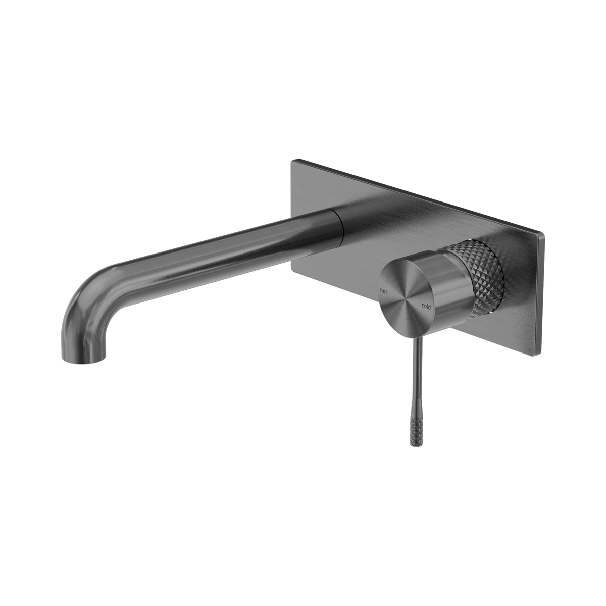 Opal Wall Basin/Bath Mixer 185mm Graphite