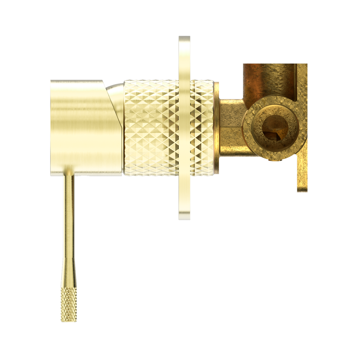 Opal Shower Mixer 80mm Plate Brushed Gold