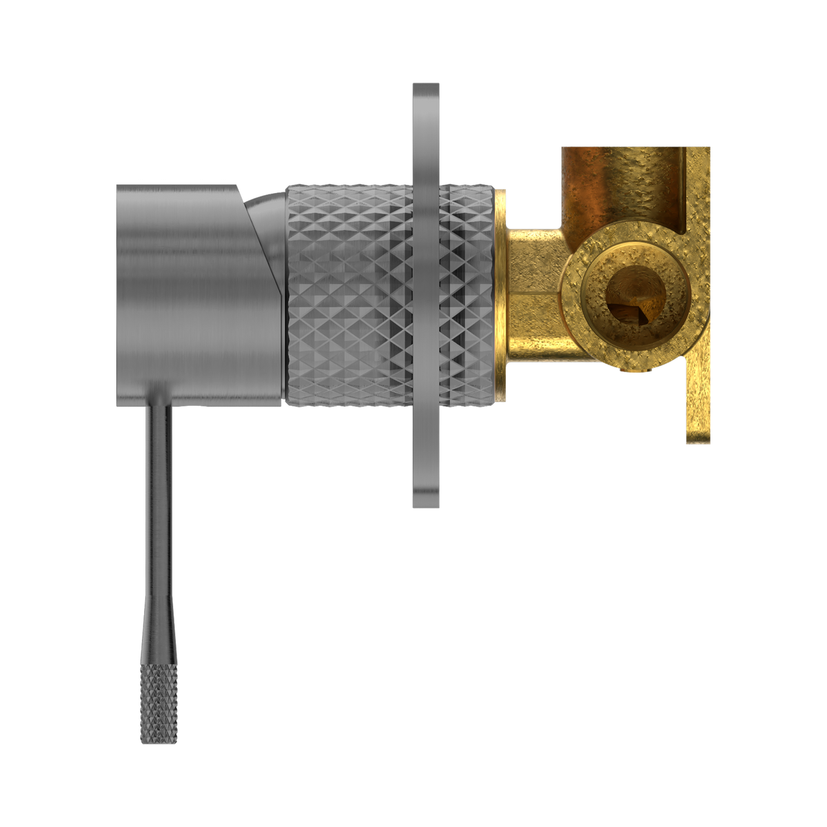 Opal Shower Mixer 80mm Plate Graphite