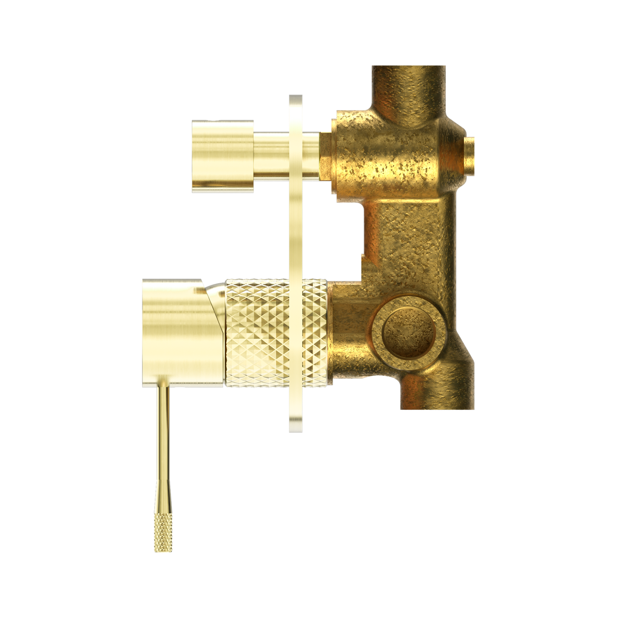Opal Shower Mixer With Diverter Brushed Gold
