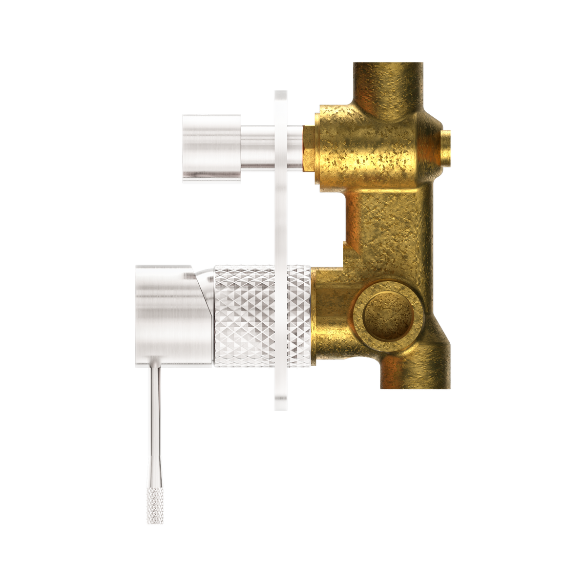 Opal Shower Mixer With Diverter Brushed Nickel